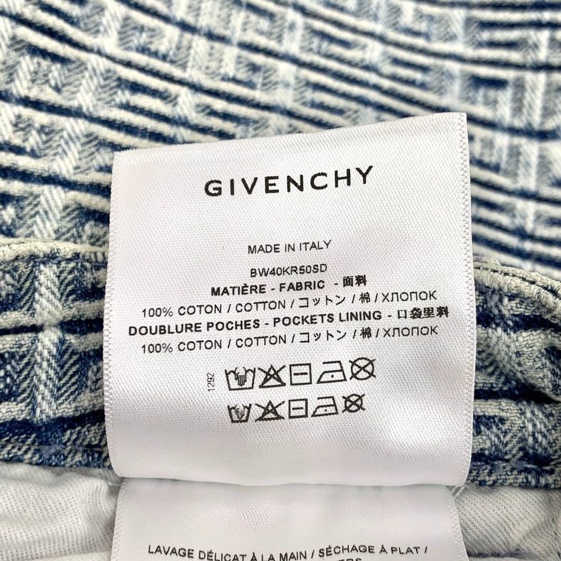 Givenchy Givenchy Light Blue Logo Floral Cotton Casual Denim Skirt Size S / US 4 / IT 40 - 8 Thumbnail