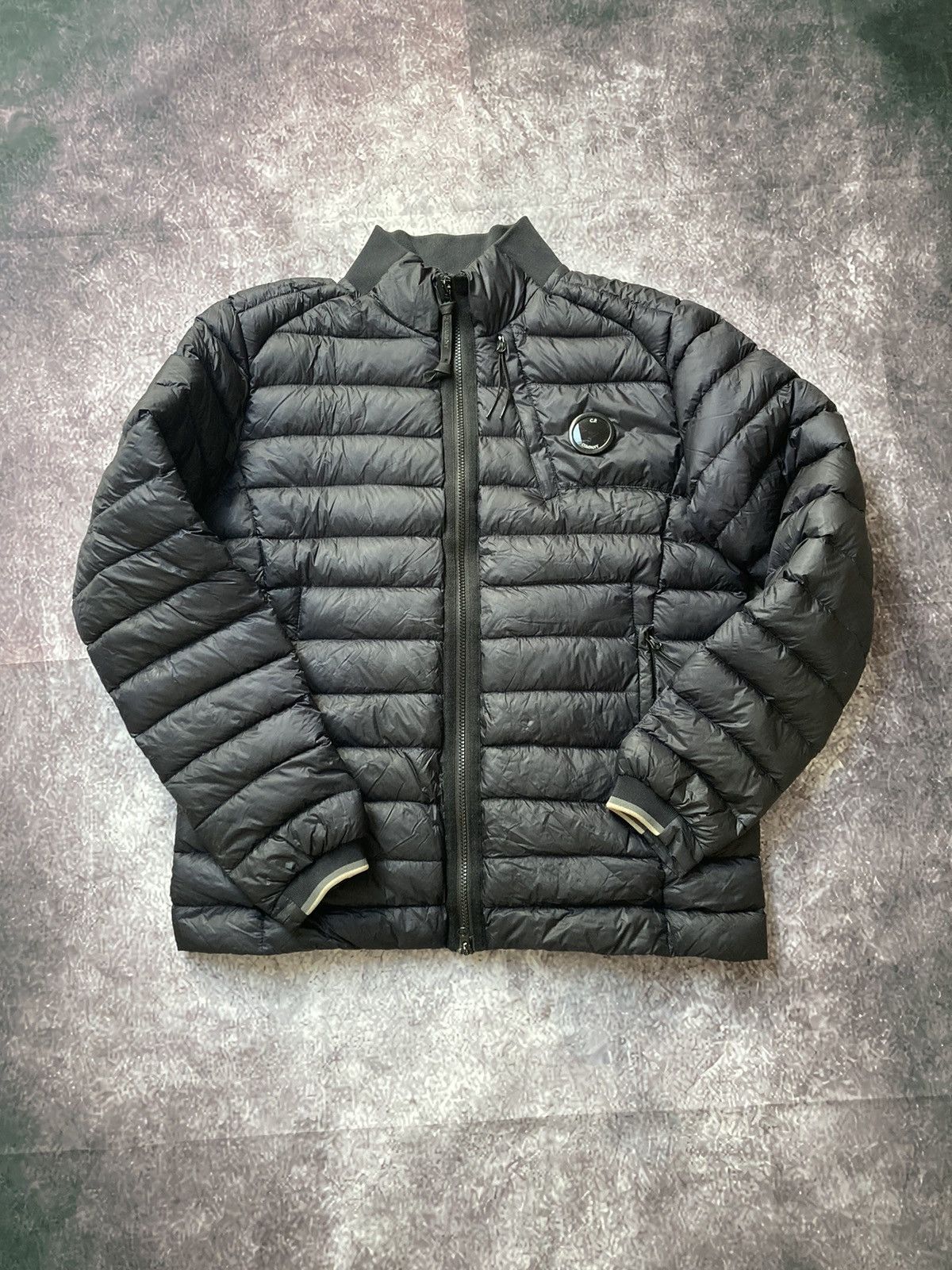 image of C P Company x Vintage Cp Company Dd Shell Down Puffer Jacket Navy in Black, Men's (Size Large)