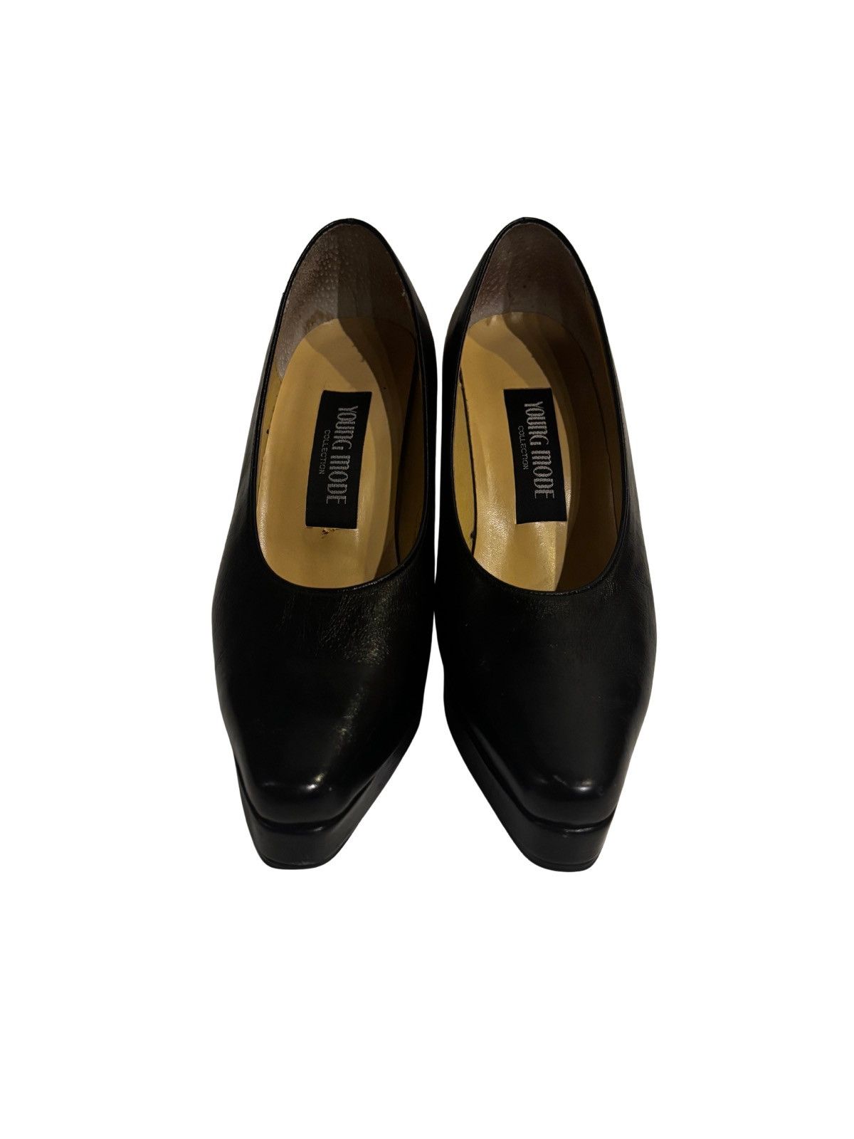 Other Comfort black leather Heels.wf1510 Size US 6.5 / IT 36.5 - 5 Thumbnail