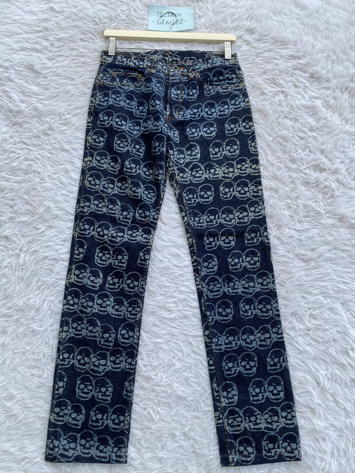 Hysteric Glamour Rare Vintage Hysteric Glamour Skulls All Over Jean/ Denim Size US 29 - 3 Thumbnail