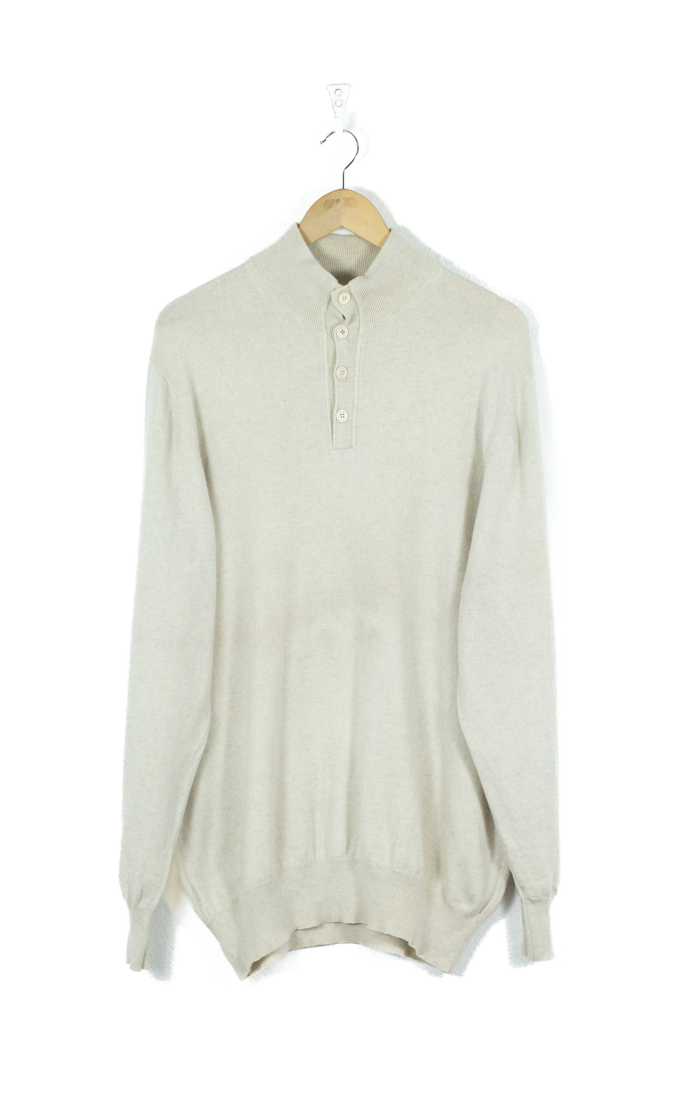 Loro Piana Loro Piana Cashmere Silk Beige Jumper Sweater XL Size US XL / EU 56 / 4 - 1 Thumbnail