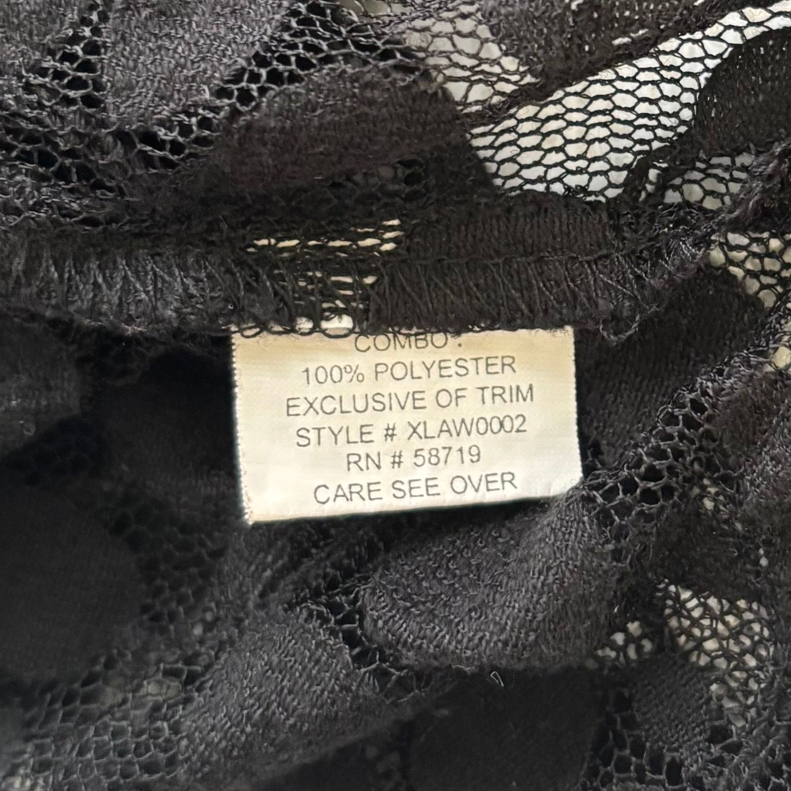 Other NY Collection Sheer Black Lace Short Sleeve Blouse Size Med Size M / US 6-8 / IT 42-44 - 9 Thumbnail