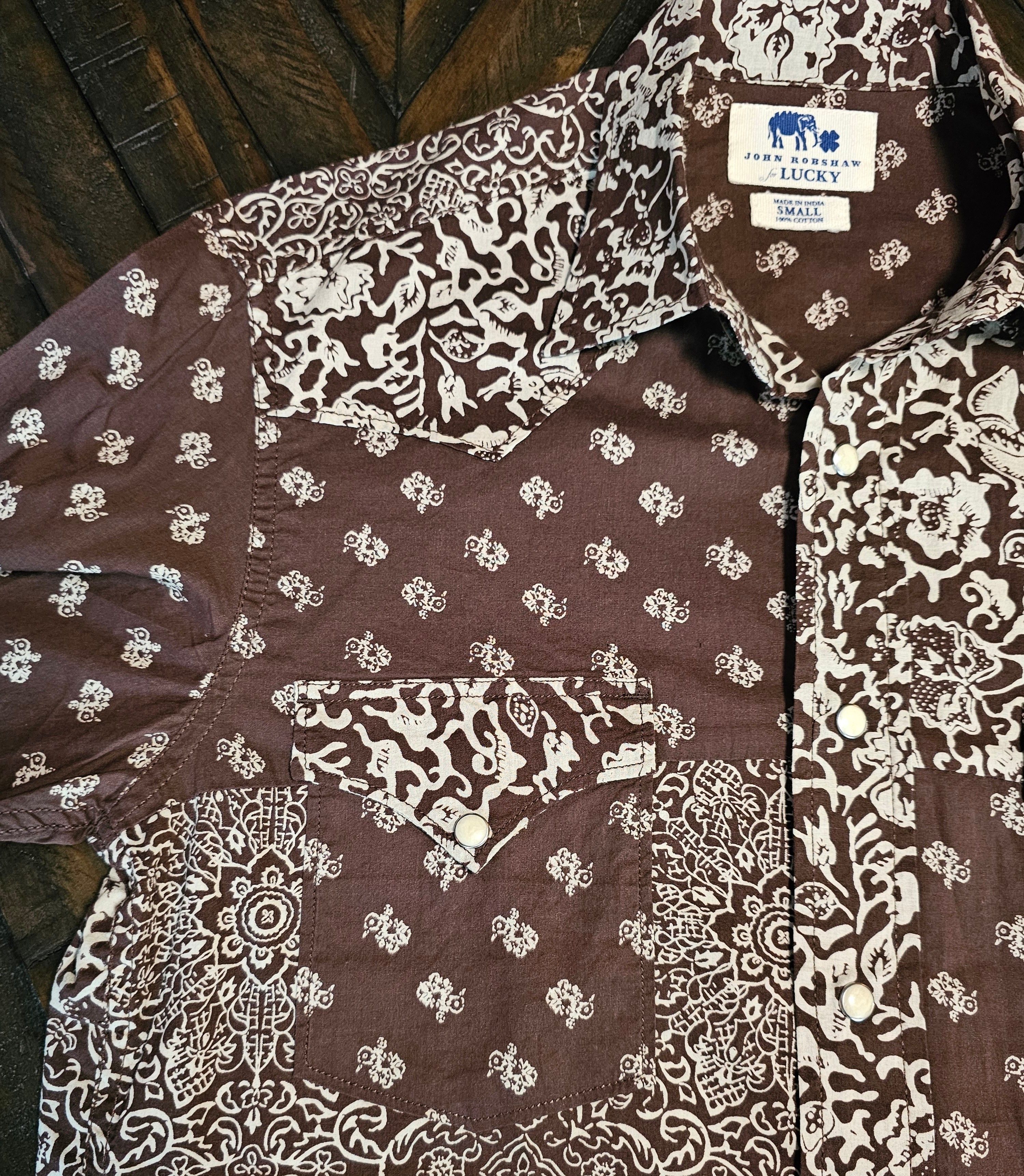 Lucky Brand John Robshaw for Lucky Brand long-sleeve western boho Small Size US S / EU 44-46 / 1 - 9 Thumbnail