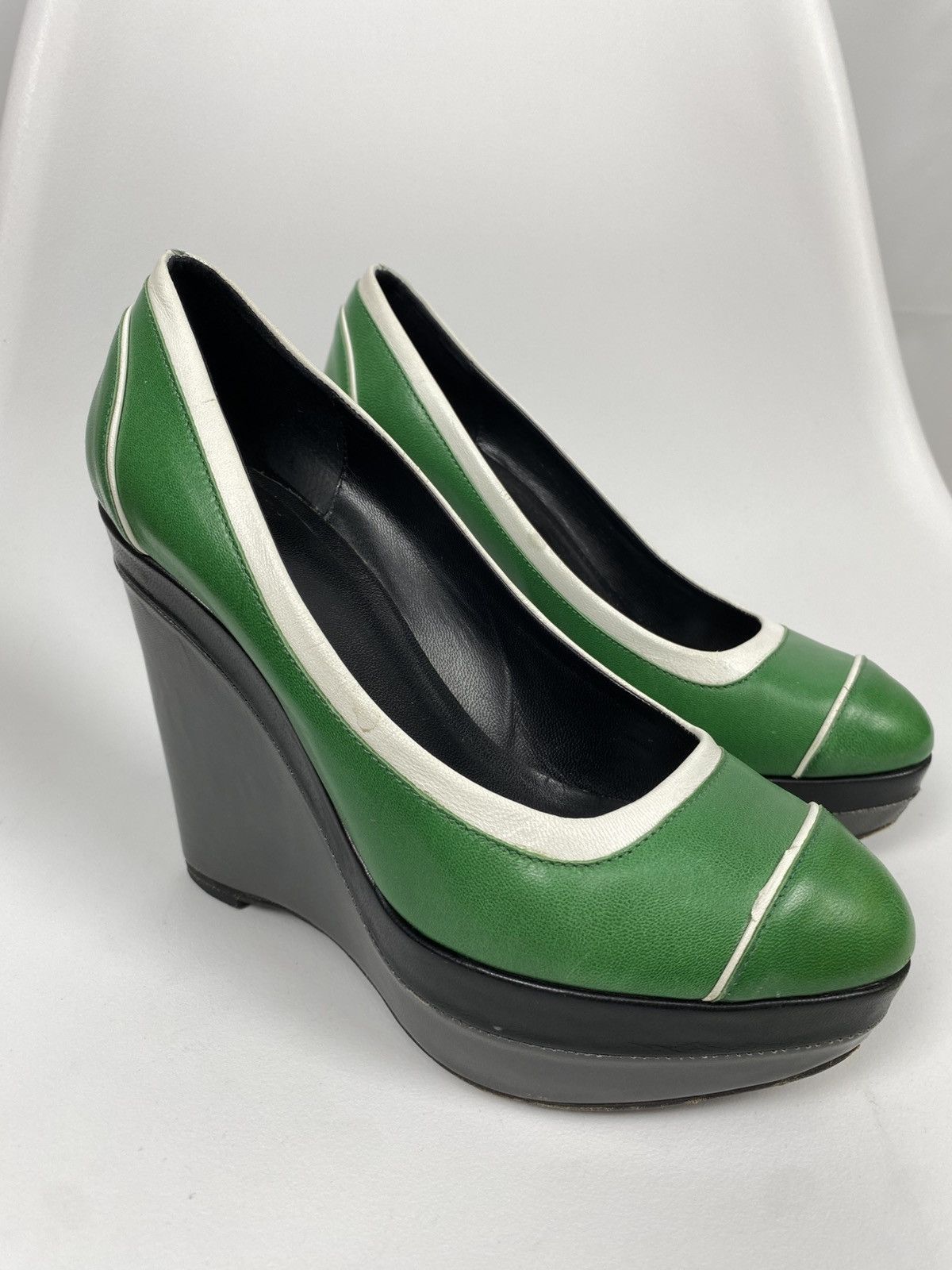 Escada Sport Escada Sport Wedge Heels Leather size 36 Size US 6 / IT 36 - 1 Thumbnail