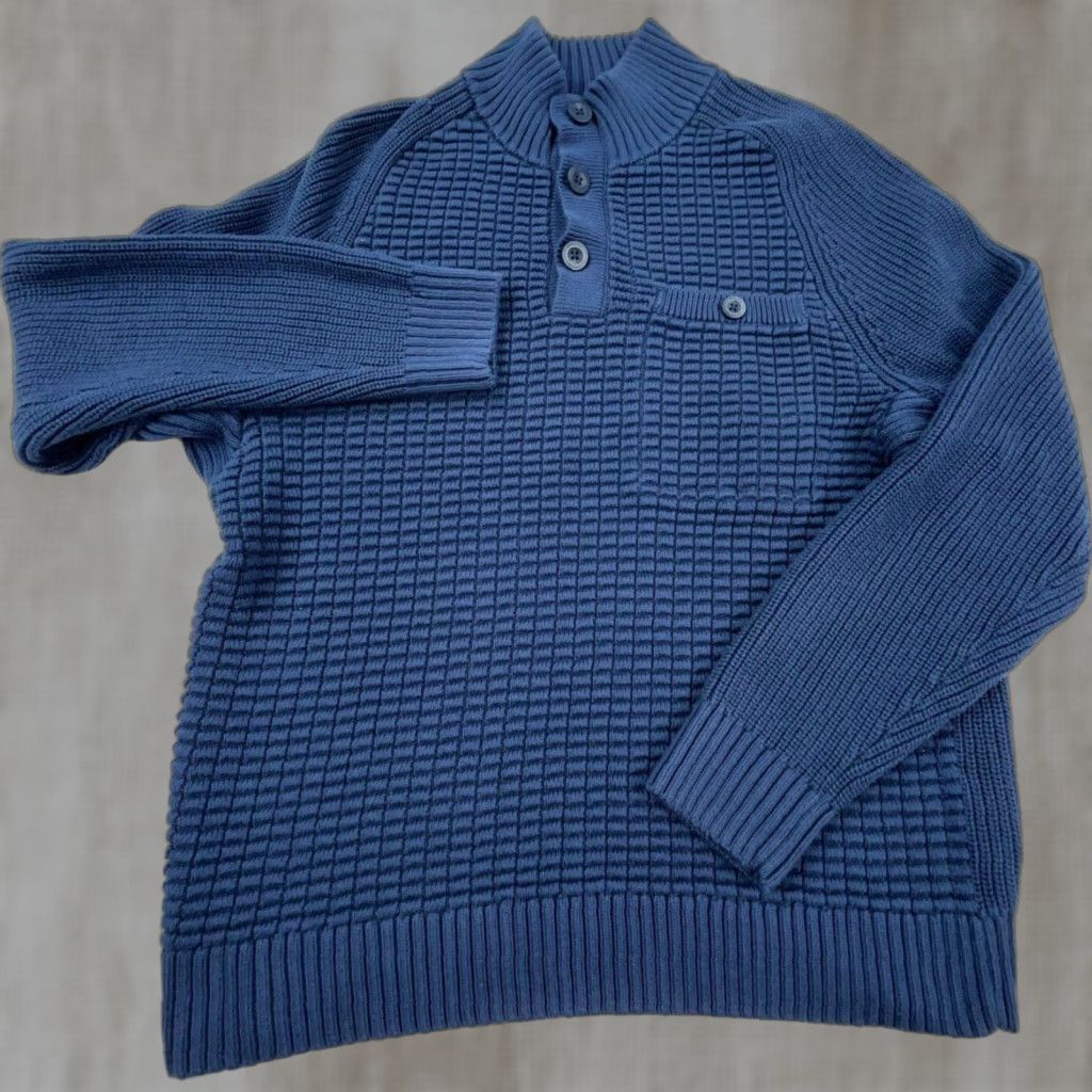 Vintage VINTAGE Duluth Men’s Sweater Hoodie Knit Midweight Long Sleeve Casual Fall Winter Blue Medium Size US M / EU 48-50 / 2 - 1 Thumbnail