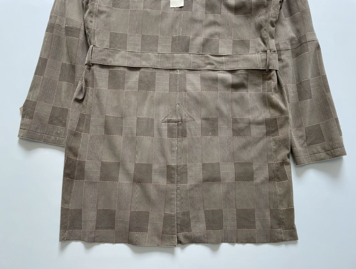 Emporio Armani Prince Of Wales Check Suede Overcoat Size US XL / EU 56 / 4 - 16 Thumbnail