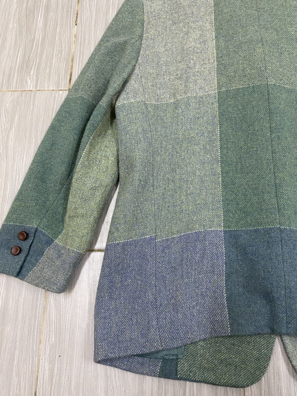 Issey Miyake Issey Miyake Wool Splendor Tweed Patchwork Tailored Jacket Size M / US 6-8 / IT 42-44 - 8 Thumbnail