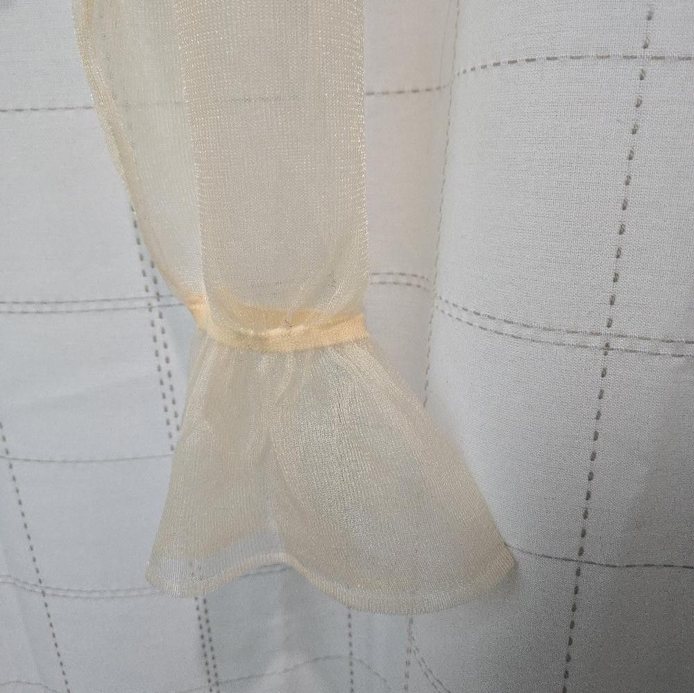 Other Anthro Beige Knit Top with Sheer Sleeves Size S / US 4 / IT 40 - 3 Thumbnail
