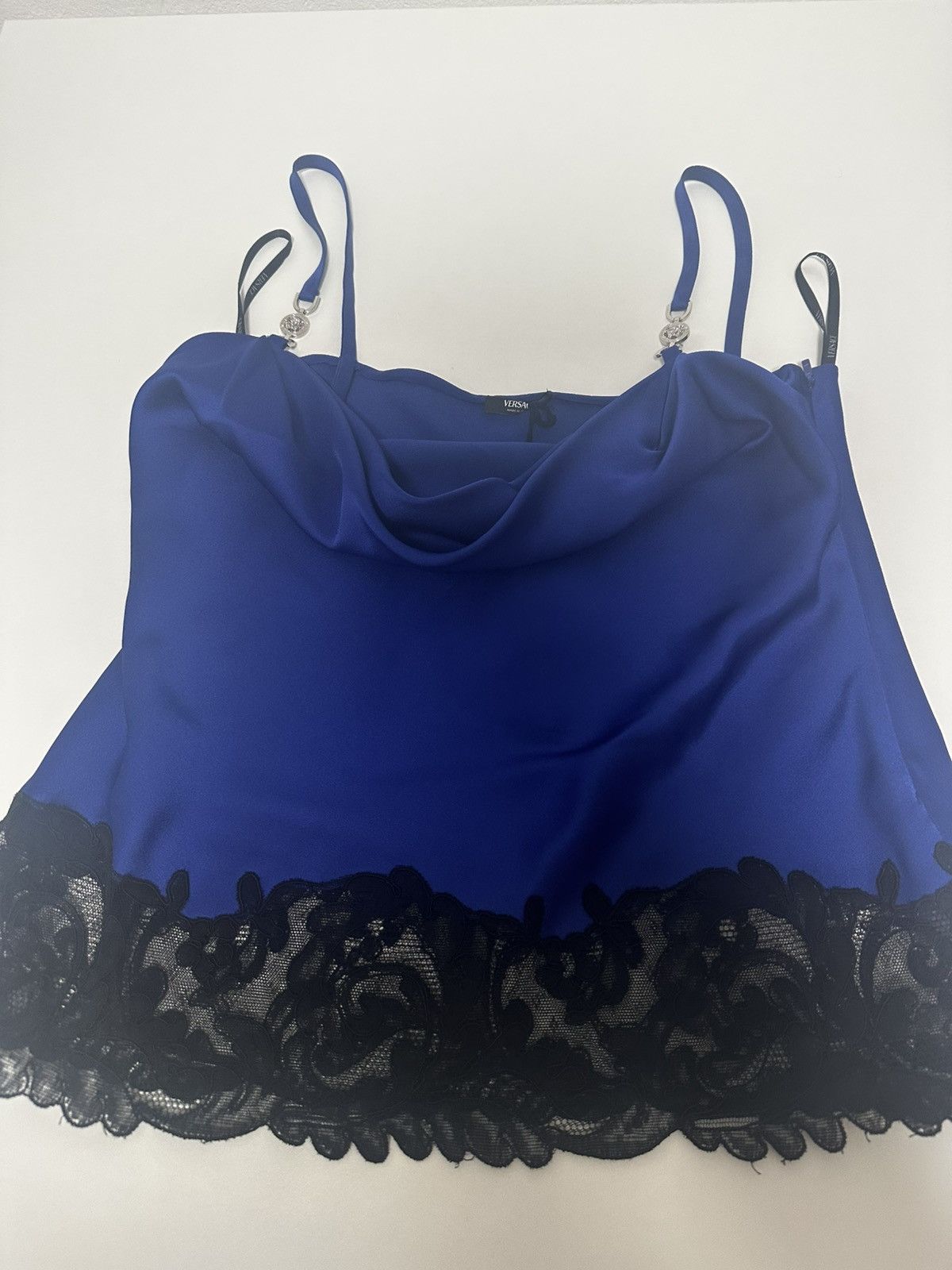 Versace Versace Blue Camisole Top Size M / US 6-8 / IT 42-44 - 7 Thumbnail