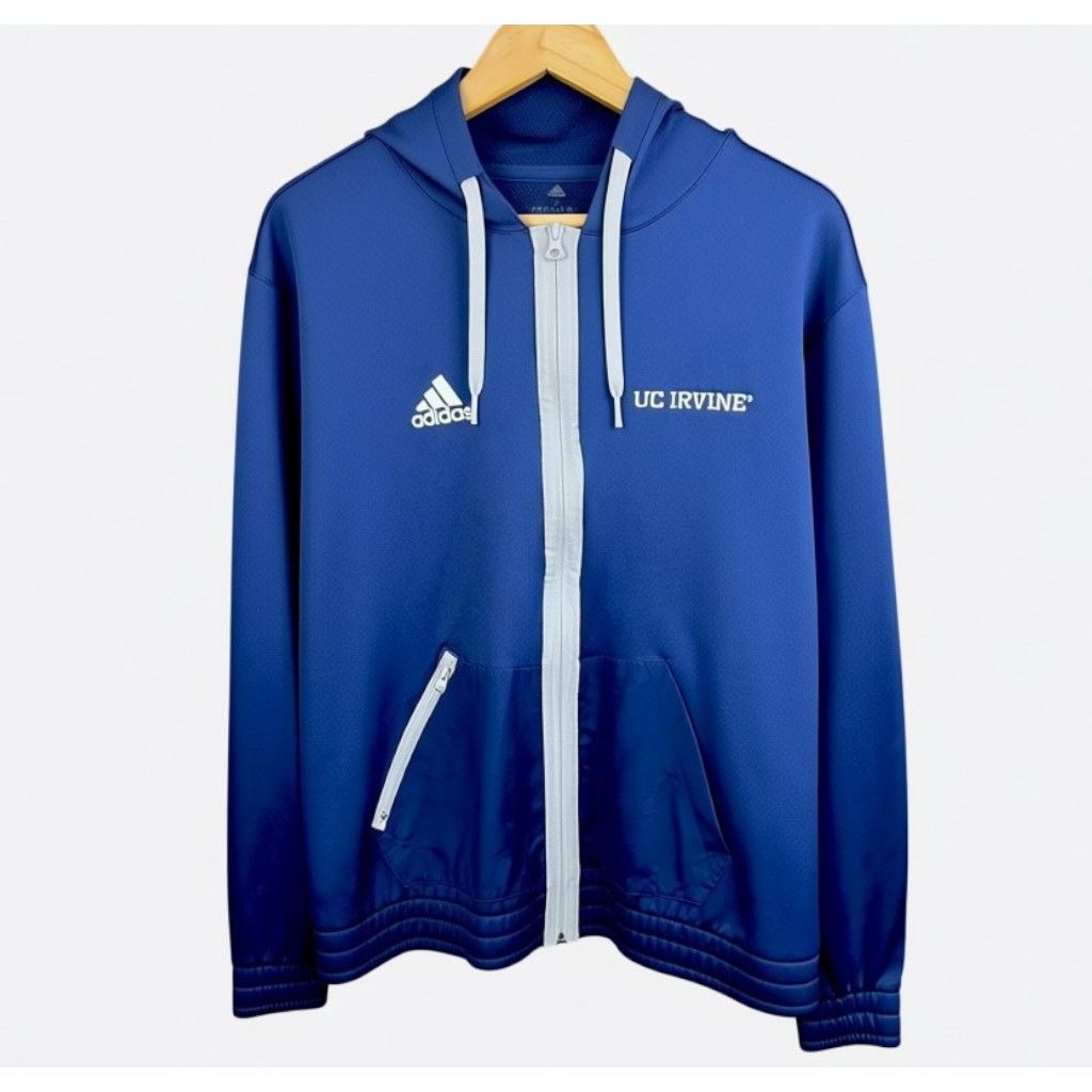 Adidas Adidas UC Irvine Mens Medium Aeroready Blue Full Zip Hoodie Size US M / EU 48-50 / 2 - 1 Thumbnail