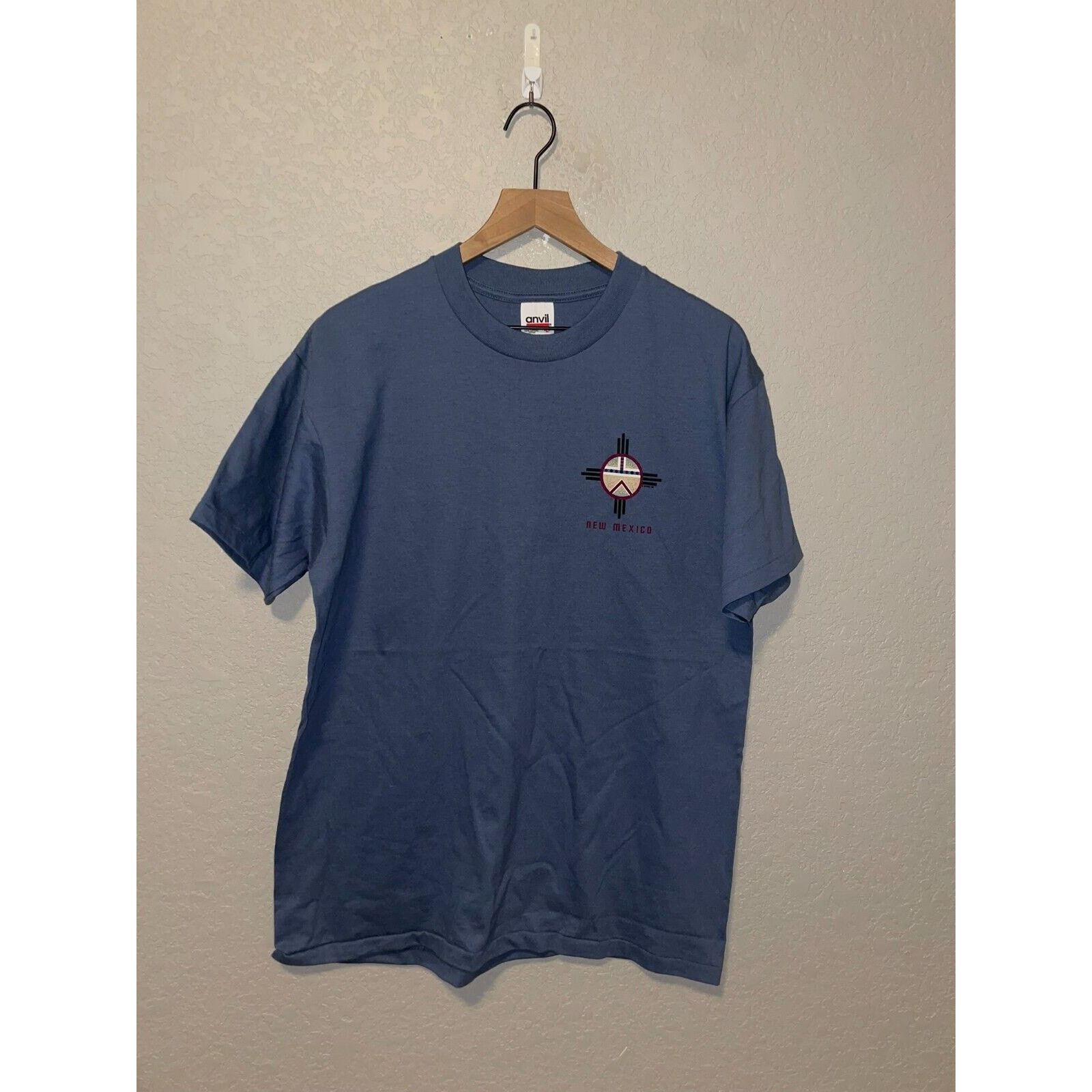 Anvil 90s NM New Mexico State Blue Shirt Tee VTG L Large 1990s Size US L / EU 52-54 / 3 - 1 Thumbnail