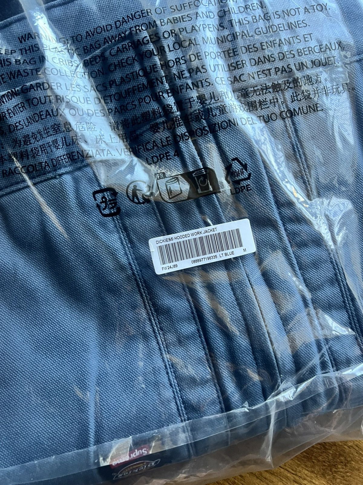 Dickies × Supreme Supreme Dickies Light Blue Hooded Work Jacket Size US M / EU 48-50 / 2 - 6 Thumbnail