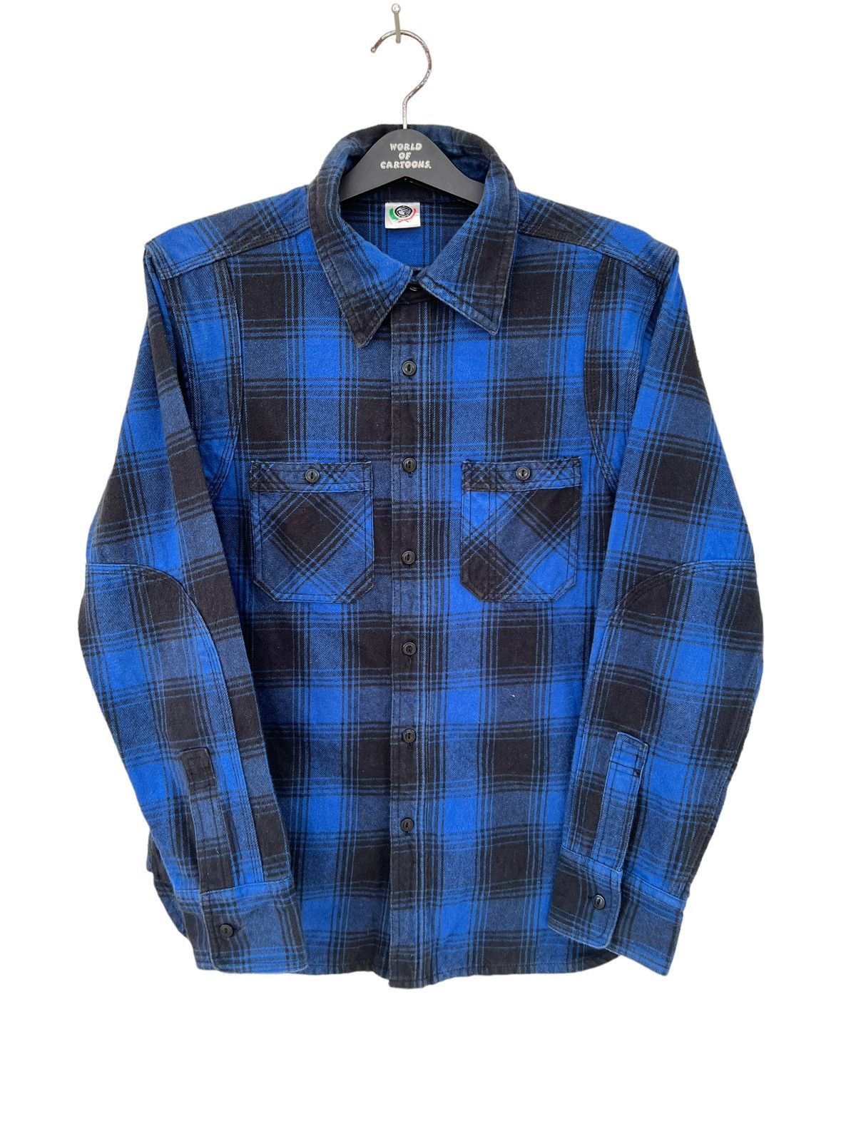Vintage Japan Brand Cab Clothing 30s 40s Style Thick Flannel Shirt Size US M / EU 48-50 / 2 - 6 Thumbnail