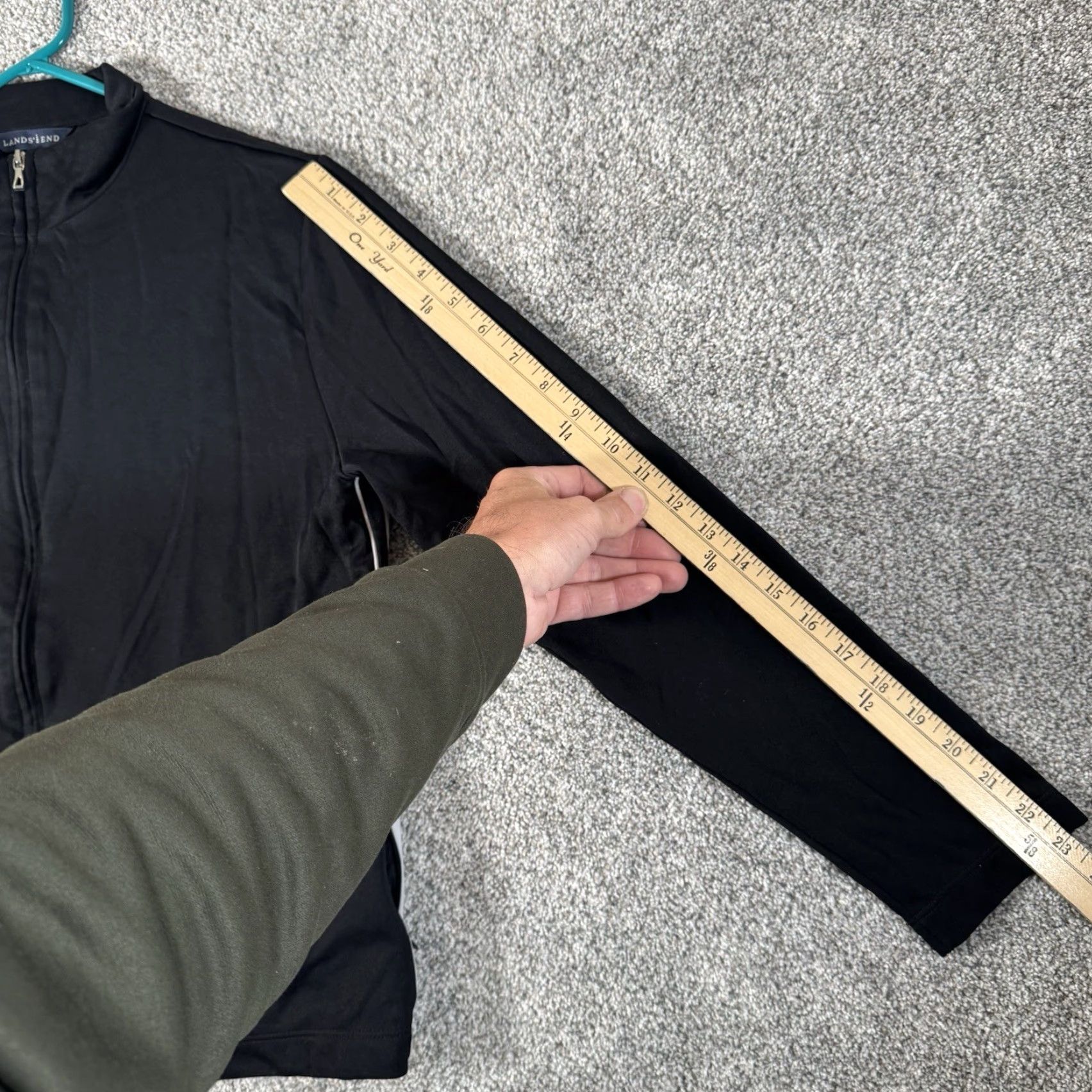 Lands' End Lands' End Full Zip Jacket M Black Women Lightweight Zipper Pockets Athleisure Track Casual Outdoor Size M / US 6-8 / IT 42-44 - 4 Thumbnail