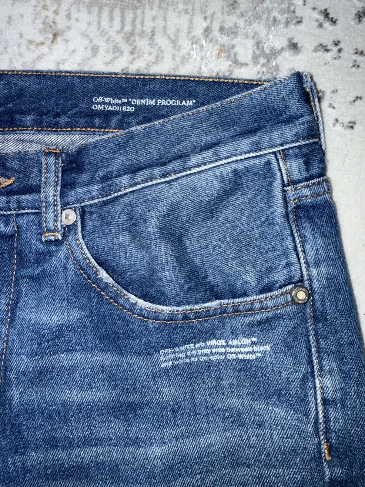 Off-White Off-White Denim Program Jeans Size US 31 - 6 Thumbnail