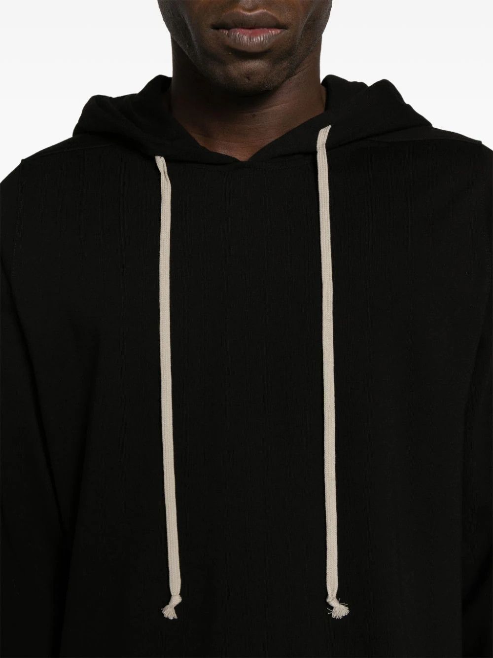 Rick Owens o1mris0824 Long Hoodie in Black Size US S / EU 44-46 / 1 - 8 Thumbnail