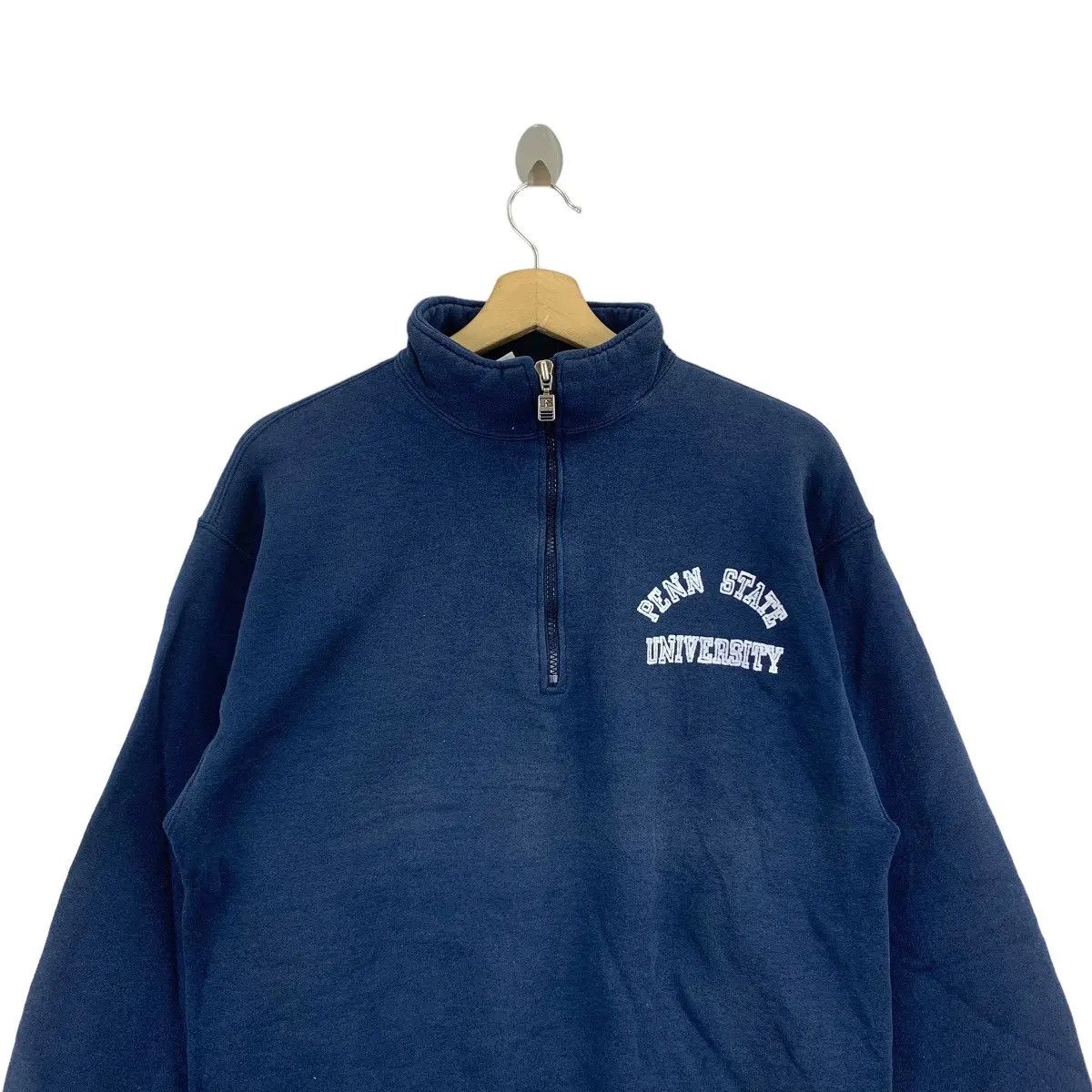 Vintage Vtg 90’ PENN STATE UNIVERSITY Russell Athletic 1/3 Zipper Size M / US 6-8 / IT 42-44 - 3 Thumbnail