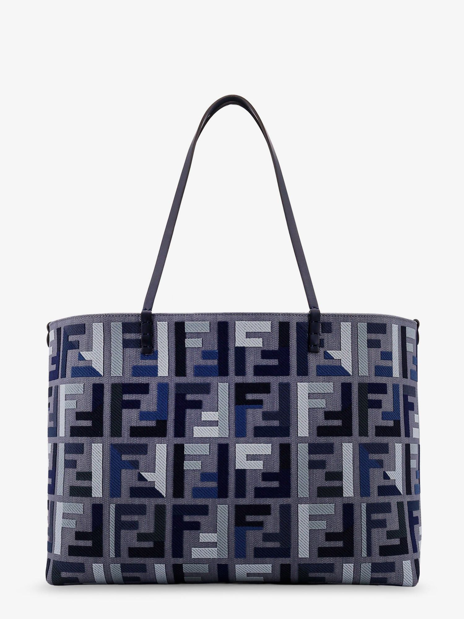 Fendi Roll Large Jacquard Ff Fabric Tote Bag Size ONE SIZE - 1 Thumbnail