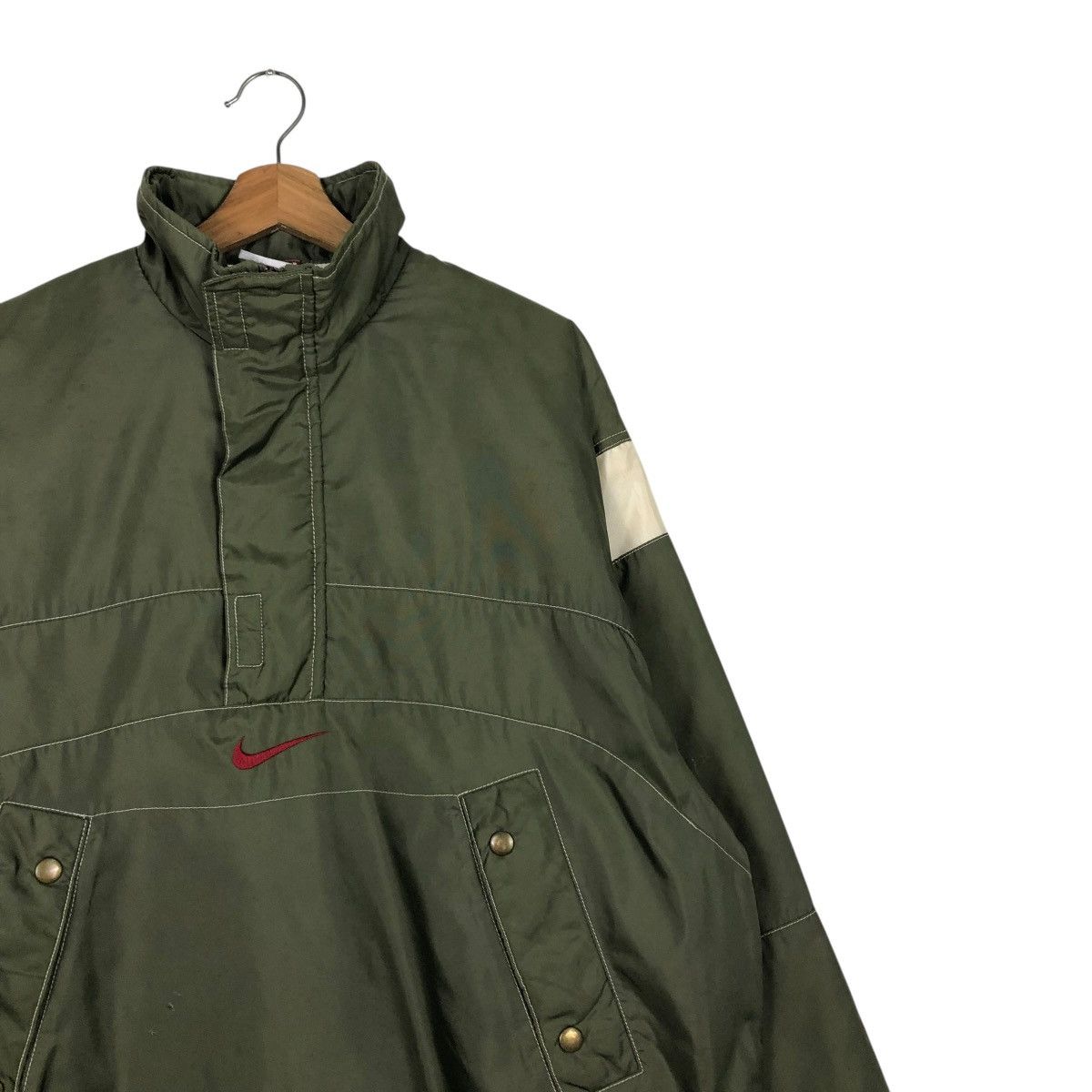 Nike 🔥VINTAGE HALF ZIPPER ANORAK JACKET NIKE BIG SWOOSH Size US M / EU 48-50 / 2 - 8 Thumbnail