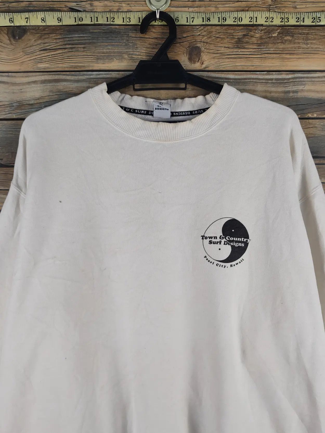 Japanese Brand DL T&C Surf Designs White Sweatshirts #S2800T Size US XL / EU 56 / 4 - 9 Thumbnail