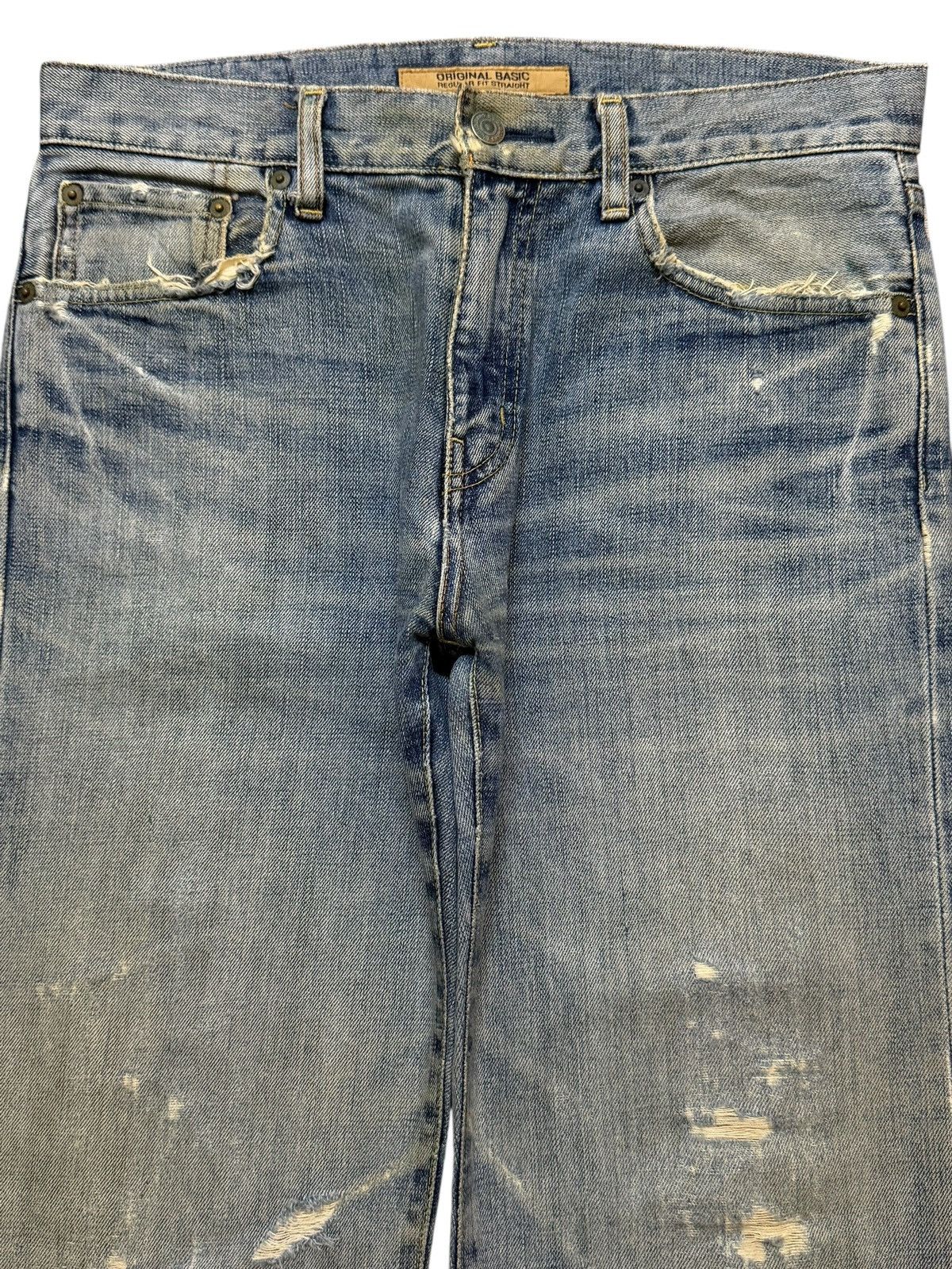 Uniqlo Vintage Y2K Japanese Uniqlo Mud Wash Faded Distressed Loose Size US 32 / EU 48 - 3 Thumbnail