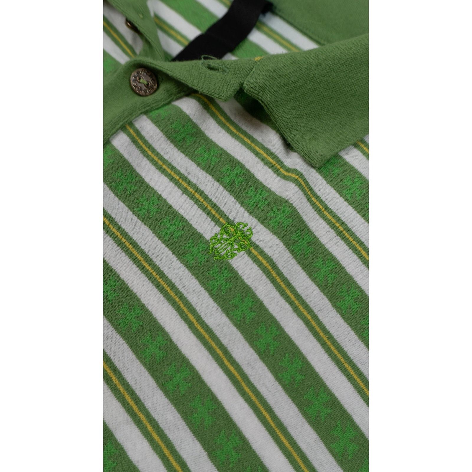 Chrome Hearts Green Cross Script Silver Button Long Sleeve Polo Size US L / EU 52-54 / 3 - 3 Thumbnail