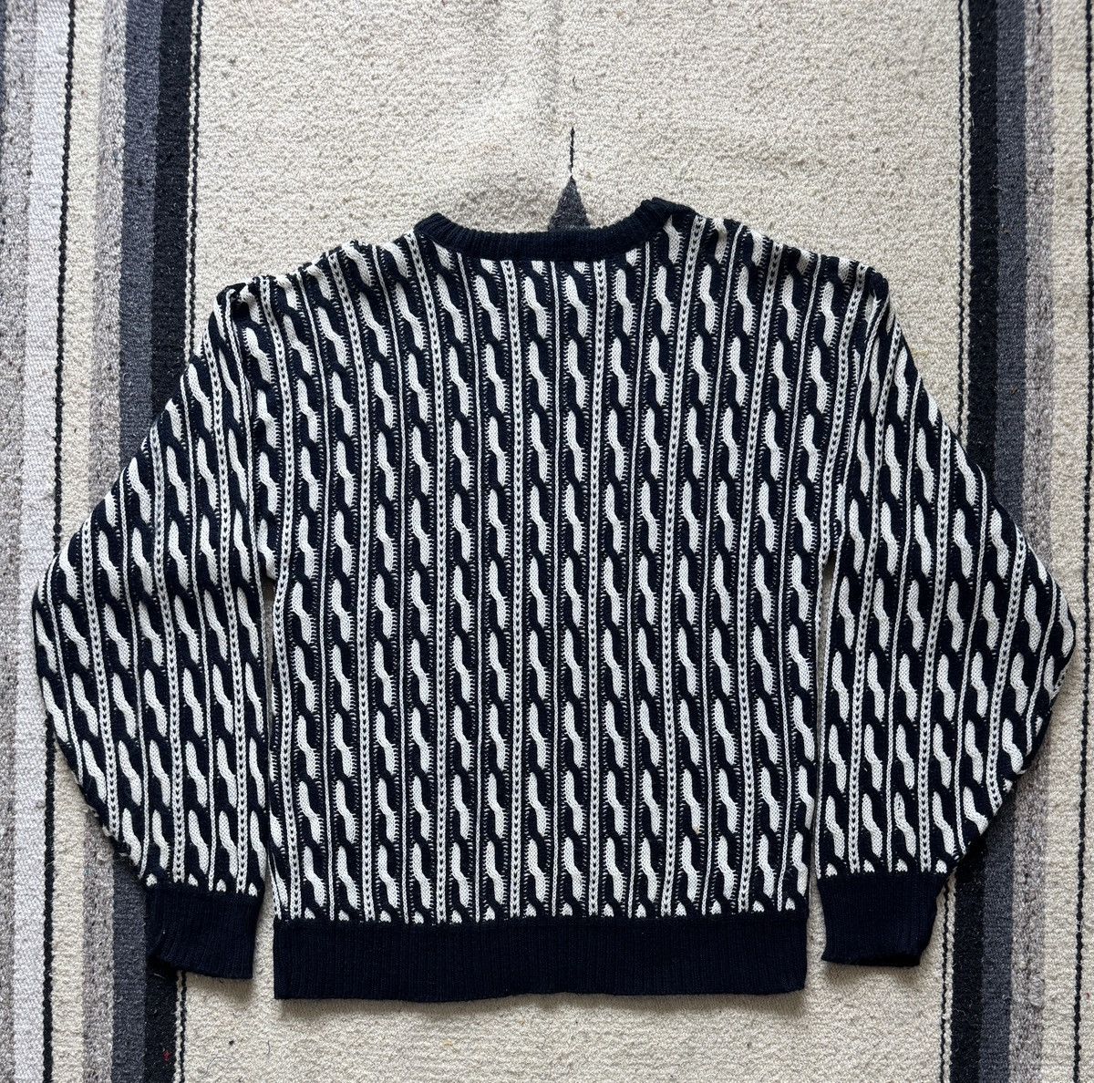 Vintage Vintage 90s Intrepid Manhattan Grandpa Sweater Medium Size US M / EU 48-50 / 2 - 6 Thumbnail