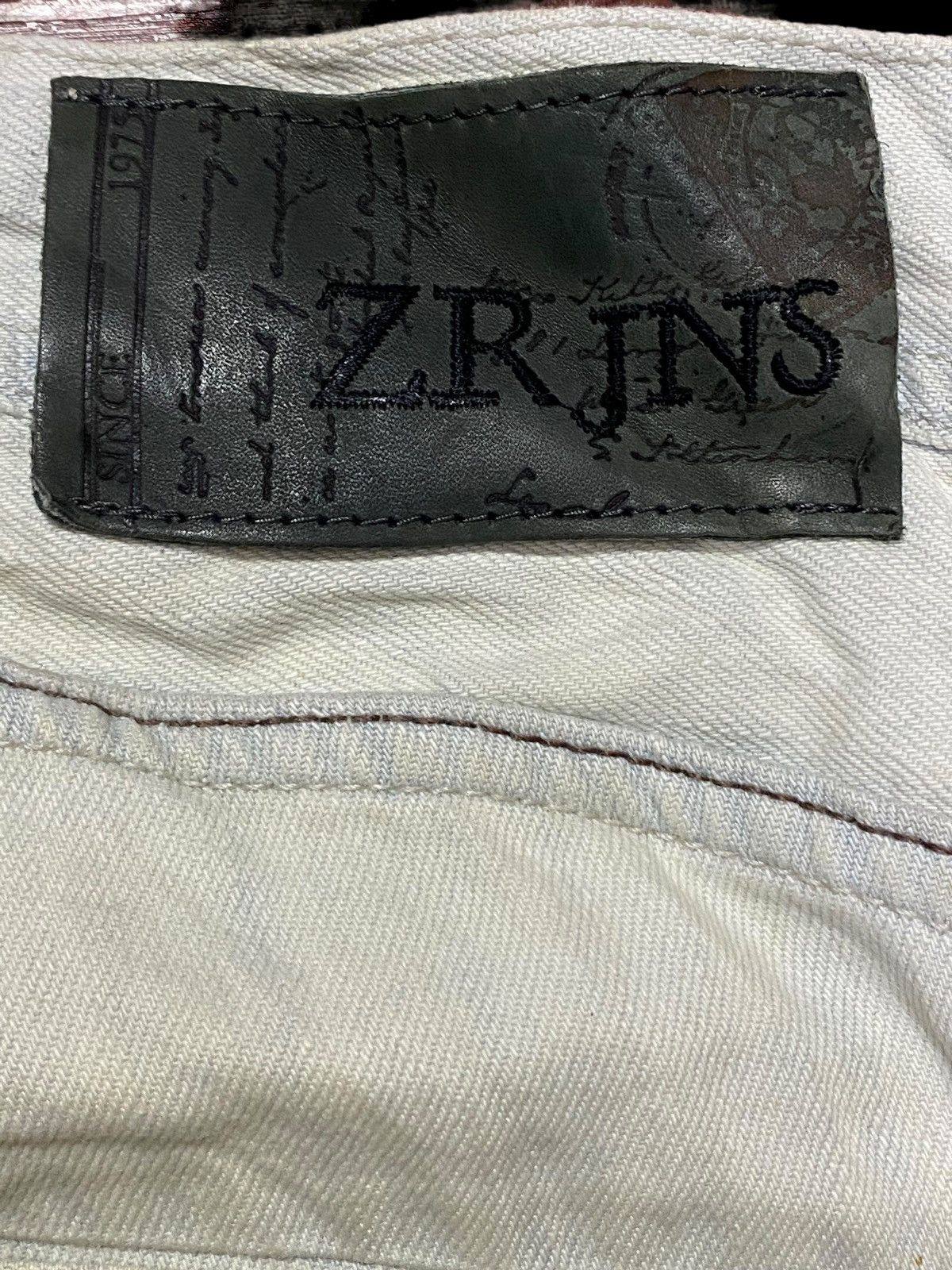 Rhude × Zara Vintage Zara Faded Wash Distressed Loose Jeans Size US 34 / EU 50 - 11 Thumbnail