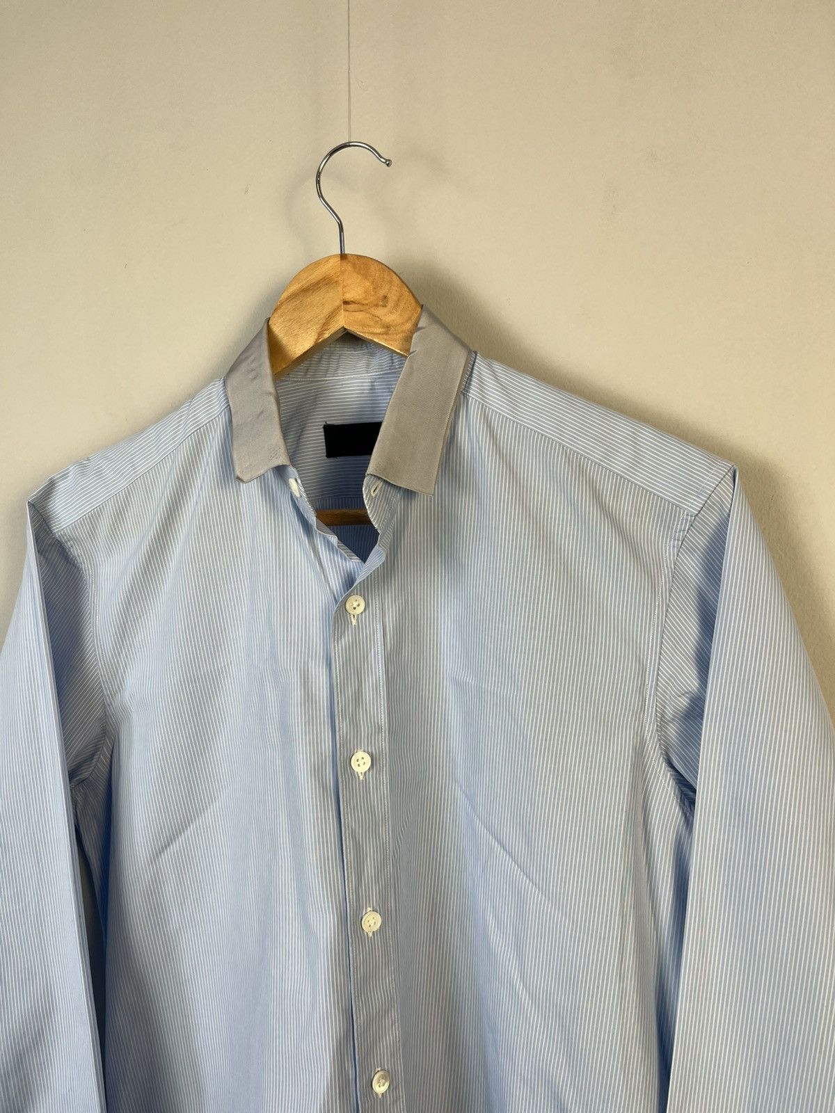 Lanvin Lanvin Luxury Classic Cotton Long Sleeve Shirt Made in Italy Size US M / EU 48-50 / 2 - 3 Thumbnail