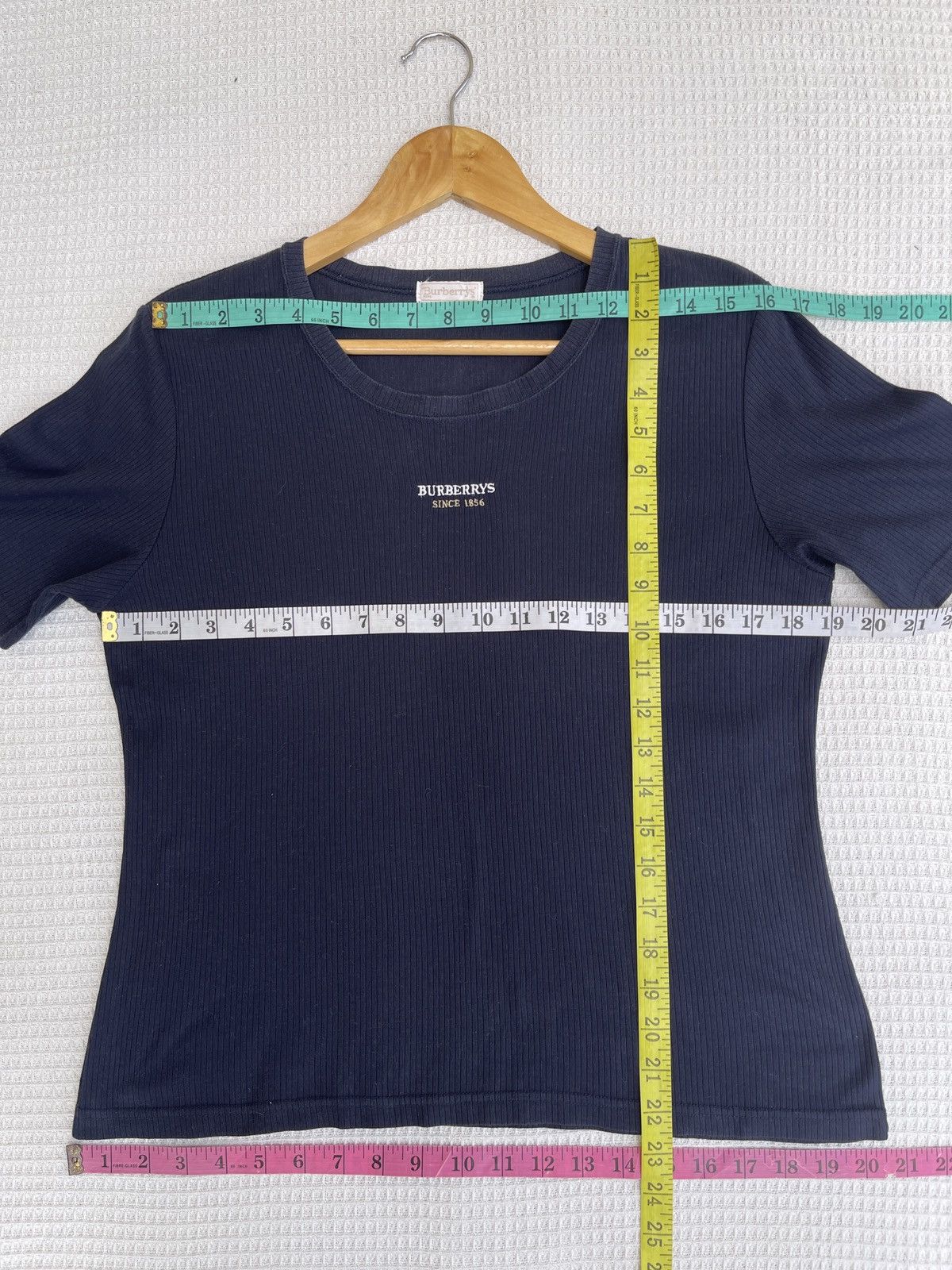 Burberry × Vintage Last Drop🔥Rare🔥Vintage BURBERRYS Centre Logo Boxy Tee Size M / US 6-8 / IT 42-44 - 10 Thumbnail