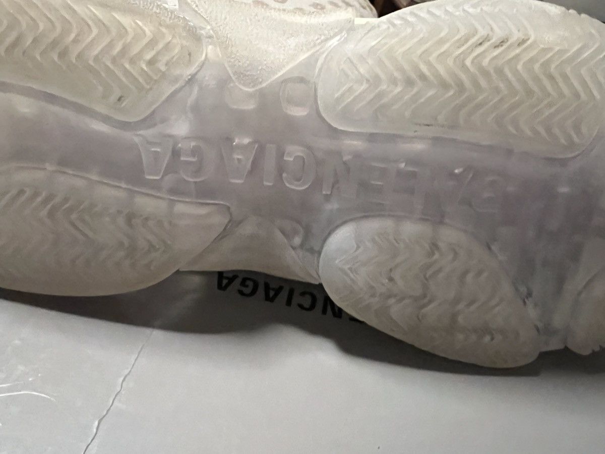 Balenciaga All White Clear Sole Triple S Size US 11 / EU 44 - 8 Thumbnail
