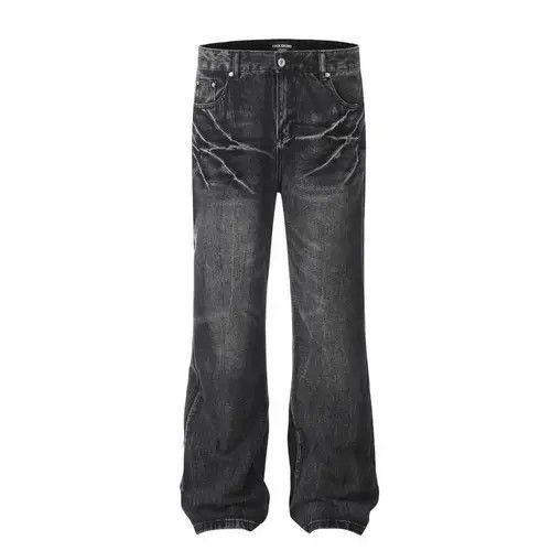 Jean Men's trendy tie-dye ripped distressed washed jeans Size US 32 / EU 48 - 2 Thumbnail