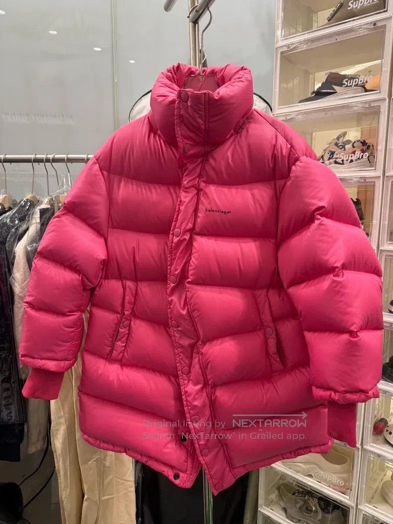 Balenciaga Balenciaga Pink Puffer Jacket Size XXS / US 00 / IT 34 - 1 Thumbnail