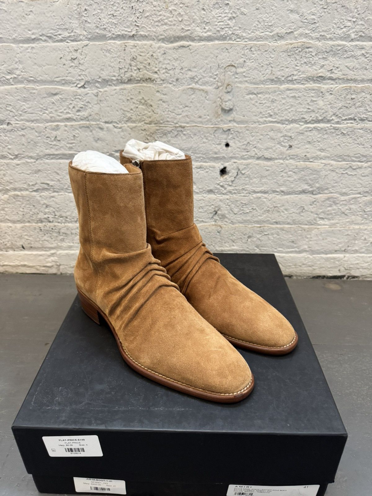 Amiri Amiri Stack Boot Tan Size US 8.5 / EU 41-42 - 1 Thumbnail