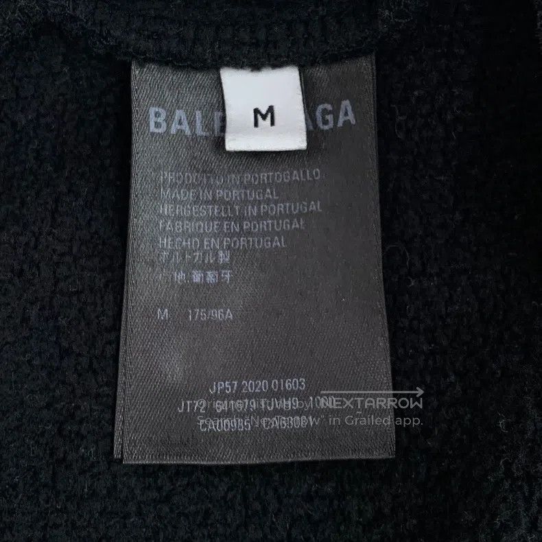 Balenciaga Balenciaga Black Church Lettering Printed Cotton Hooded Dr Size US M / EU 48-50 / 2 - 7 Thumbnail