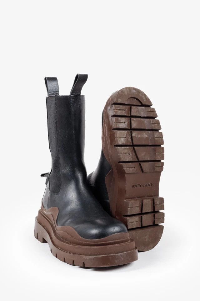 Bottega Veneta o1tko11025 Lug Boots in Black Size US 6 / EU 39 - 3 Thumbnail
