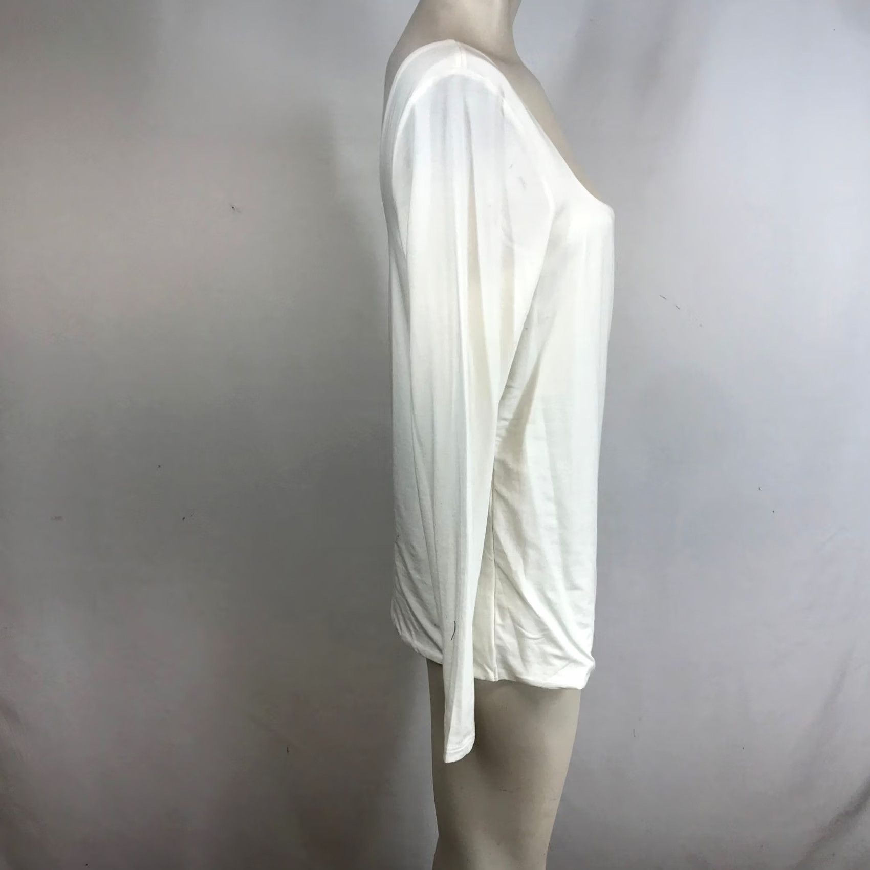 Banana Republic VINTAGE Banana Republic Womens White Long Sleeve Square Neck Top XL Size XL / US 12-14 / IT 48-50 - 4 Thumbnail