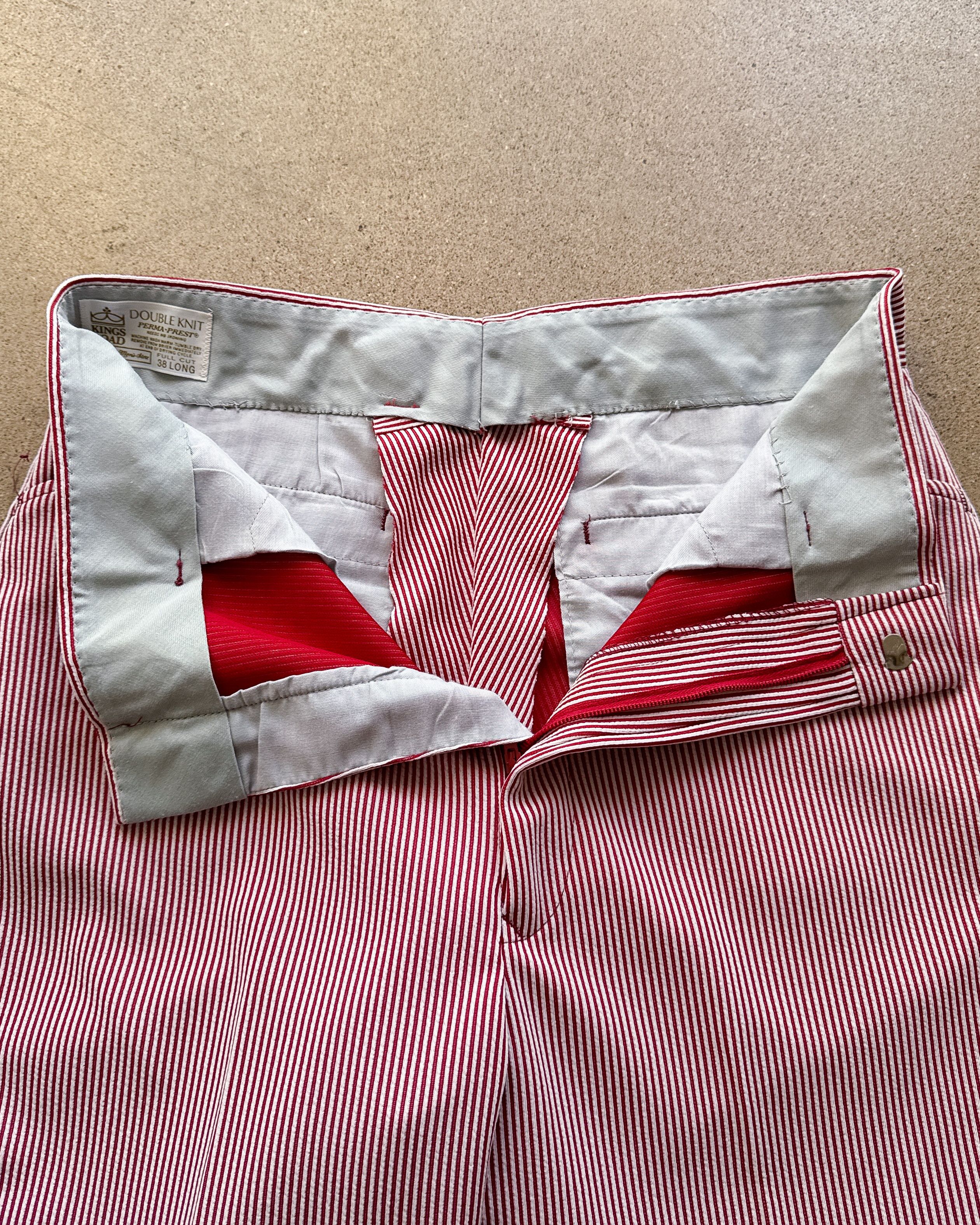 Vintage Vintage 70s Sears Kings Road Hickory Vertical Striped Pants Size US 32 / EU 48 - 2 Thumbnail