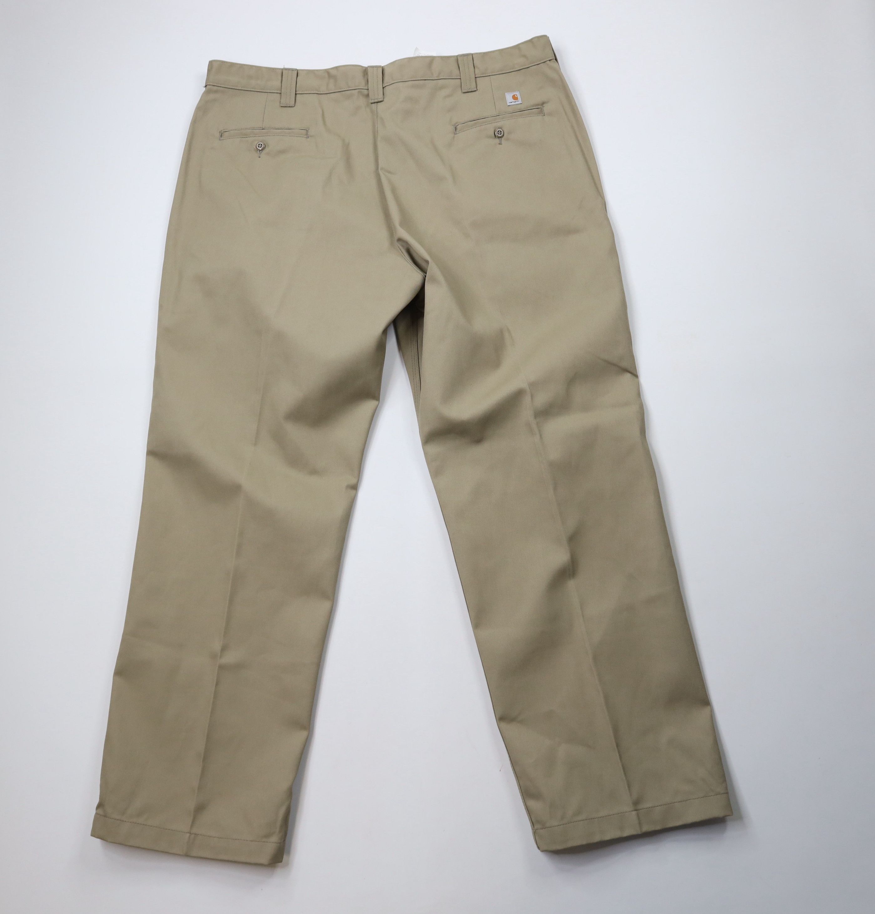 Carhartt × Vintage Vintage 90s Carhartt Blended Twill Wide Leg Pants Khaki Size US 44 / EU 60 - 8 Thumbnail