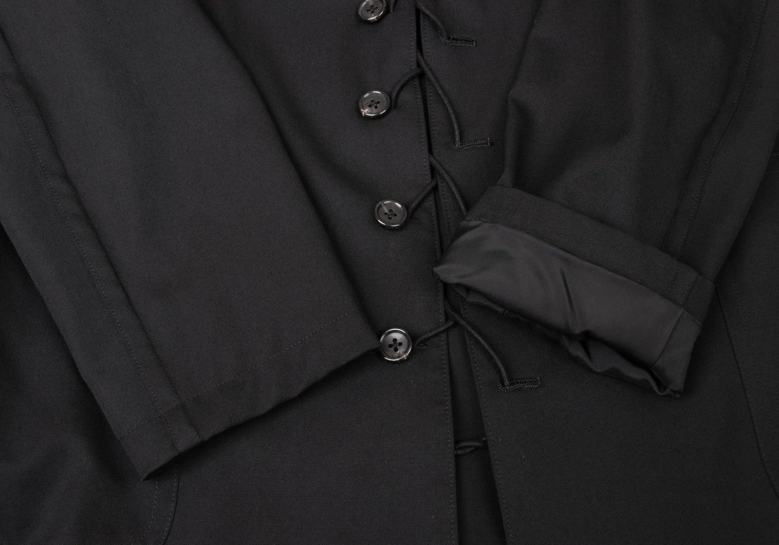 Yohji Yamamoto Yohji Yamamoto Wool Gabardine Jacket Black Size 3 Size US L / EU 52-54 / 3 - 8 Thumbnail