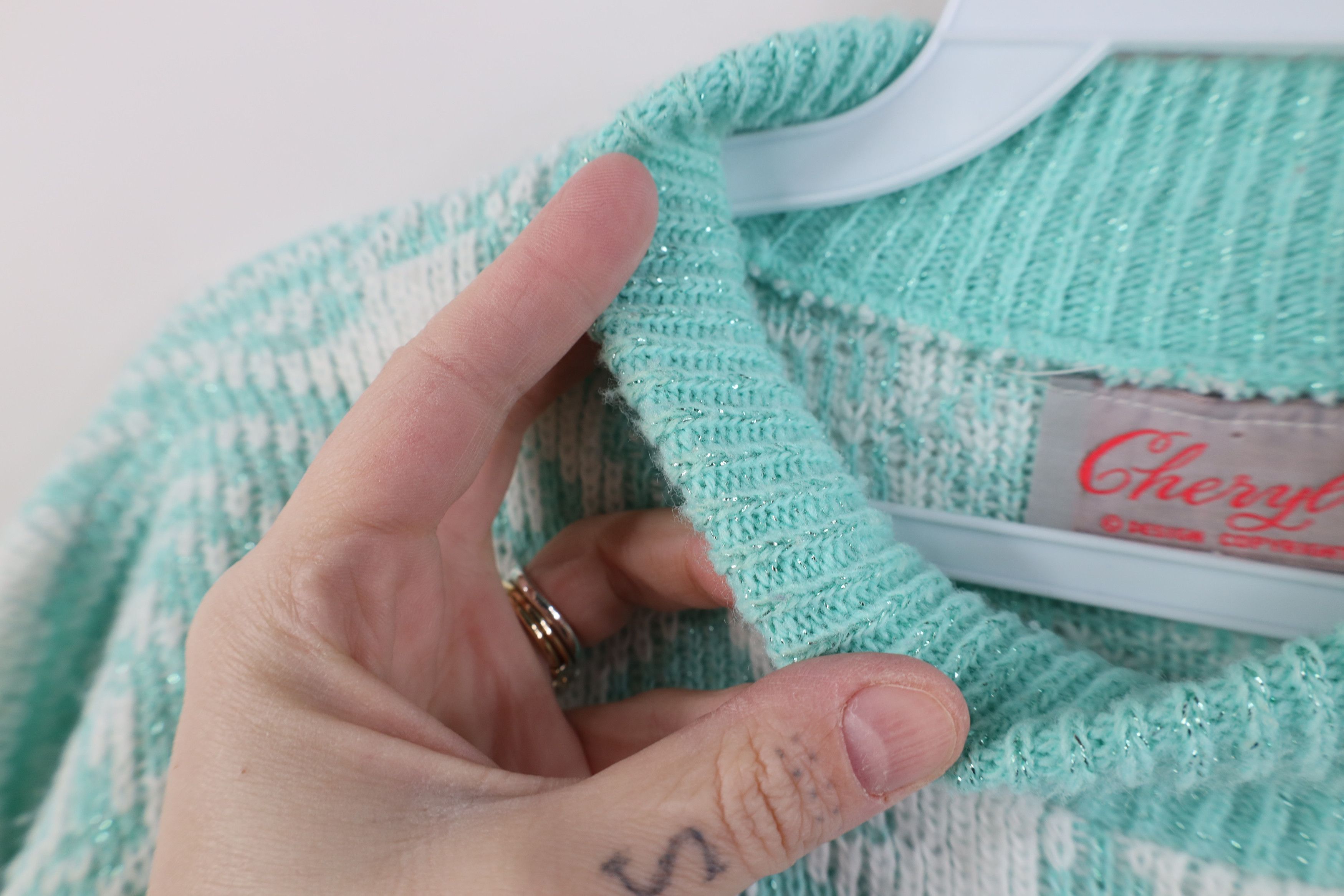 Vintage Vintage 80s 90s Knit Fairy Kei Kawaii Sweater Pastel USA Size L / US 10 / IT 46 - 7 Thumbnail