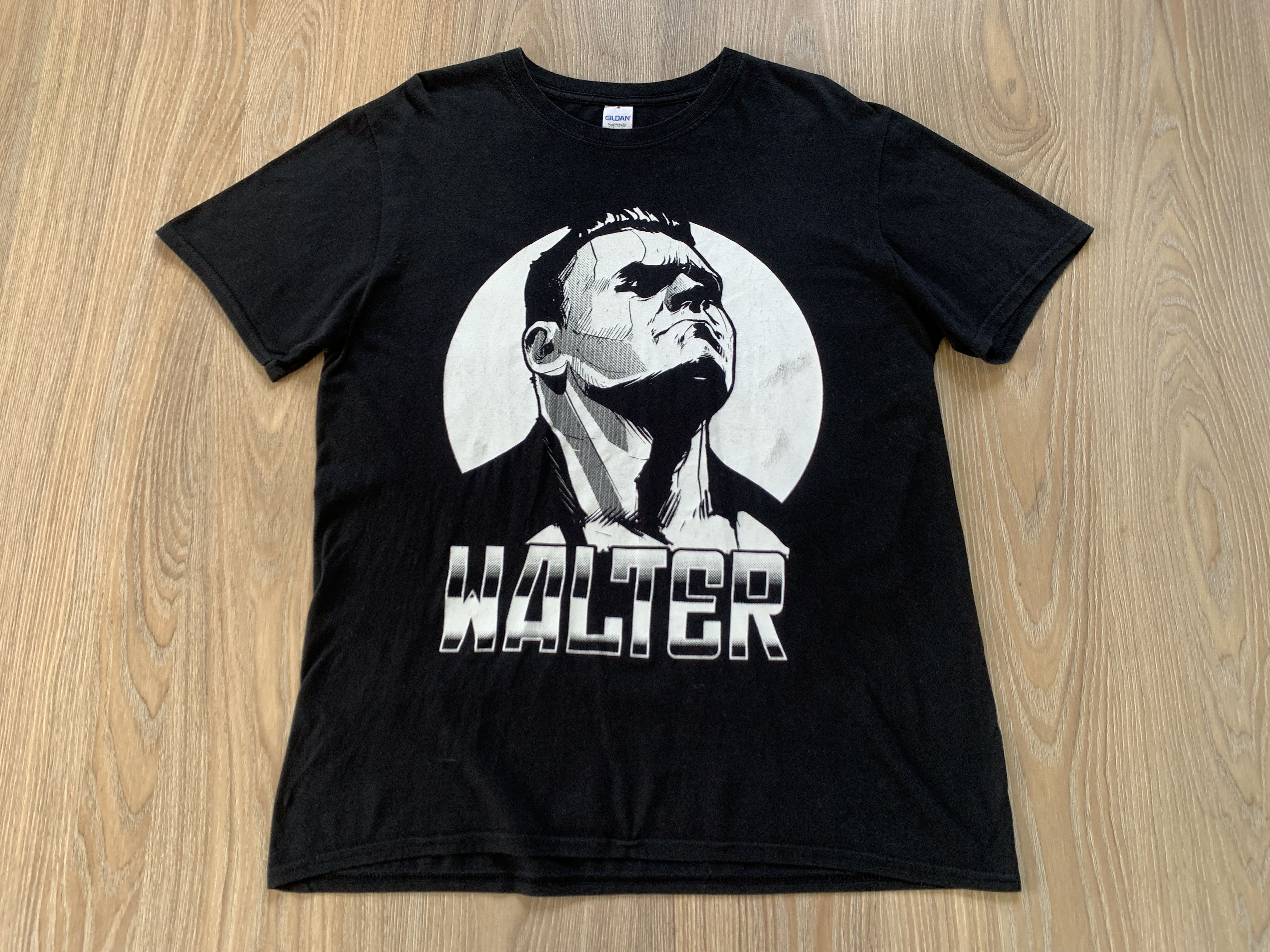 WWE Gildan Rare WWE Walter Hahn Authentic Cotton T-Shirt Size US L / EU 52-54 / 3 - 2 Thumbnail