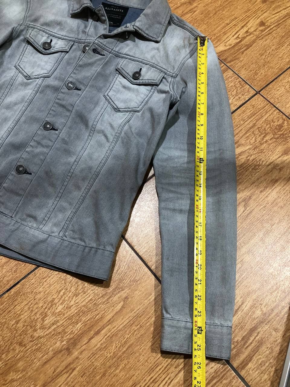 Allsaints vintage Y2K gray denim jacket Allsaints Streetwear Size US M / EU 48-50 / 2 - 16 Thumbnail