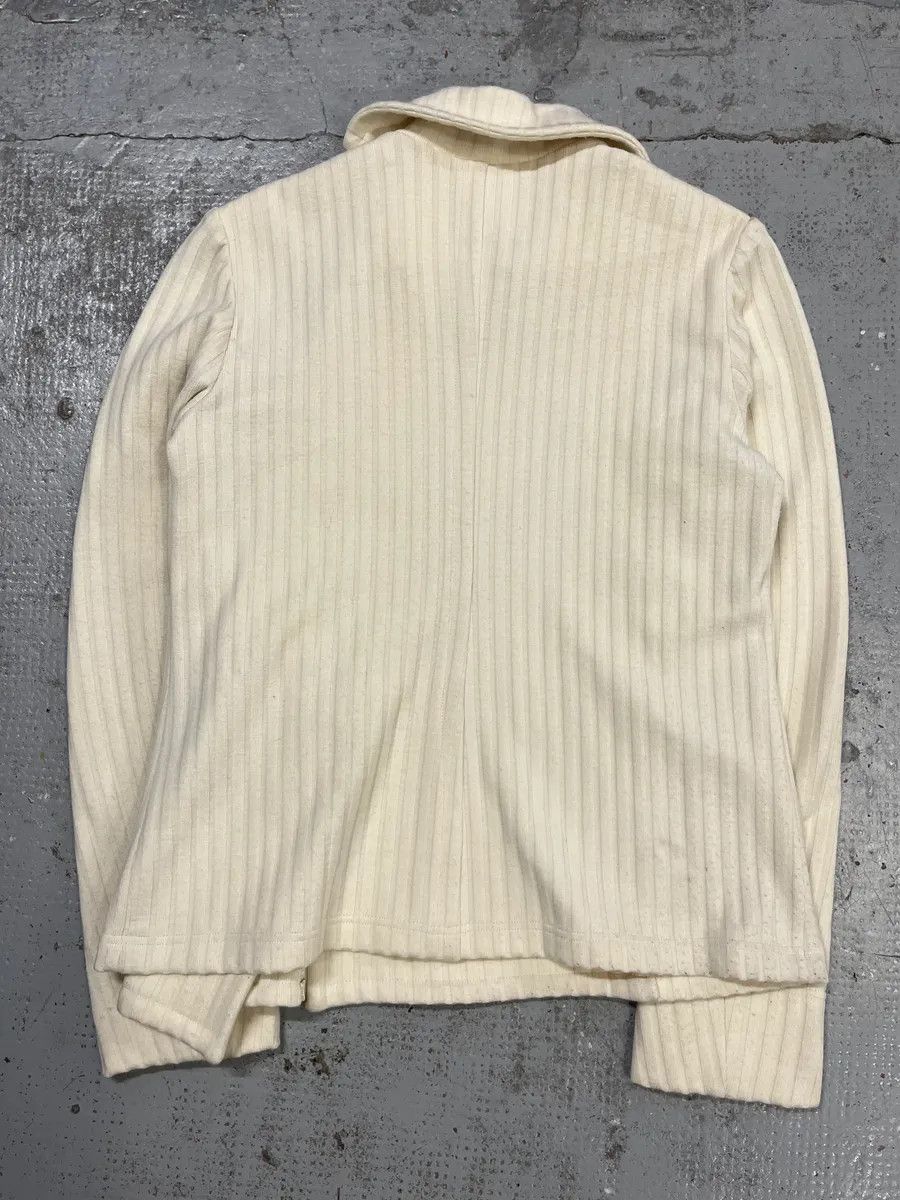 Vintage 2000s Plein Sud Ribbed Texture White Cream Jacket Size US S / EU 44-46 / 1 - 6 Thumbnail