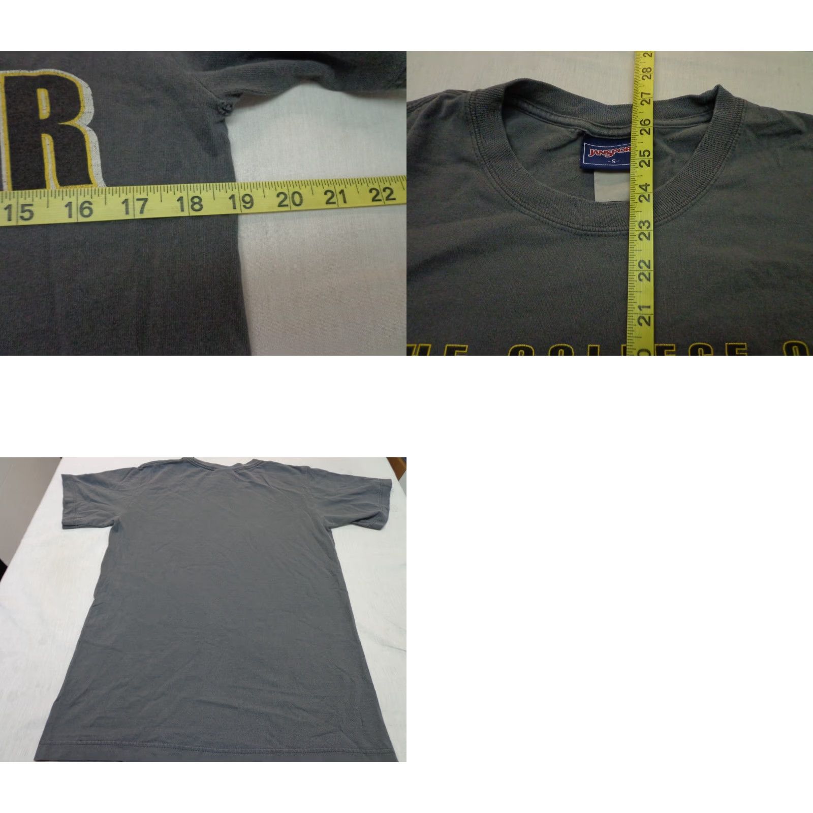 Jansport JanSport College Of Wooster Fighting Scots Gray T-Shirt Size S Mens Crew Neck Short Sleeve Logo Size US S / EU 44-46 / 1 - 8 Thumbnail
