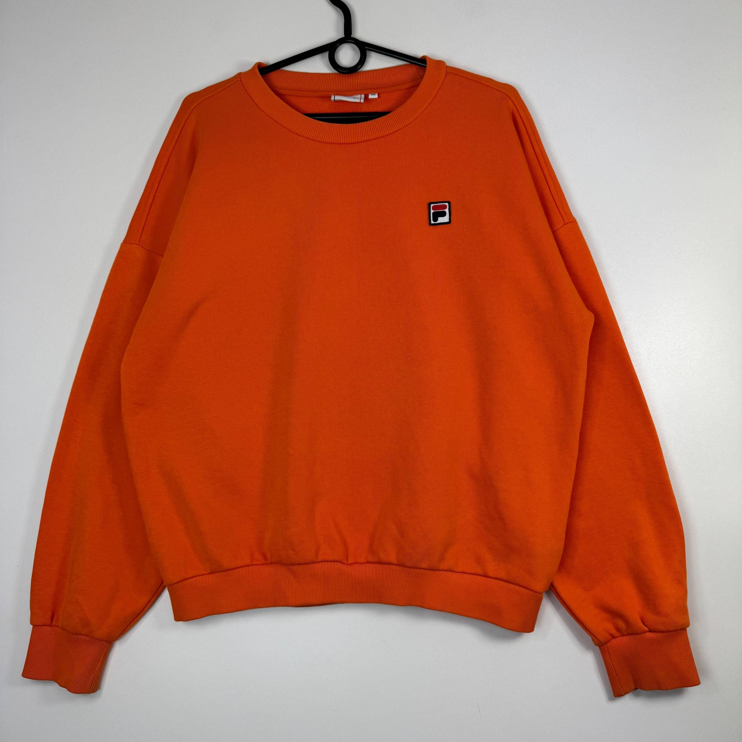 Fila Fila Small Logo Crewneck Sweatshirt Orange Mens Size M Size US M / EU 48-50 / 2 - 1 Thumbnail