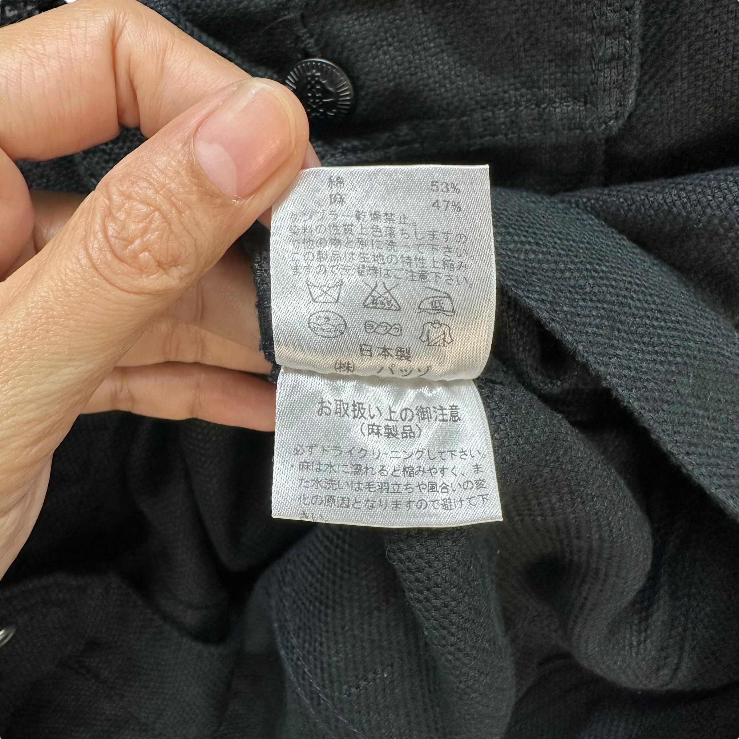 Japanese Brand CUSTOM CULTURE Made in Japan Black Denim Jacket #A4-0093 Size US S / EU 44-46 / 1 - 9 Thumbnail