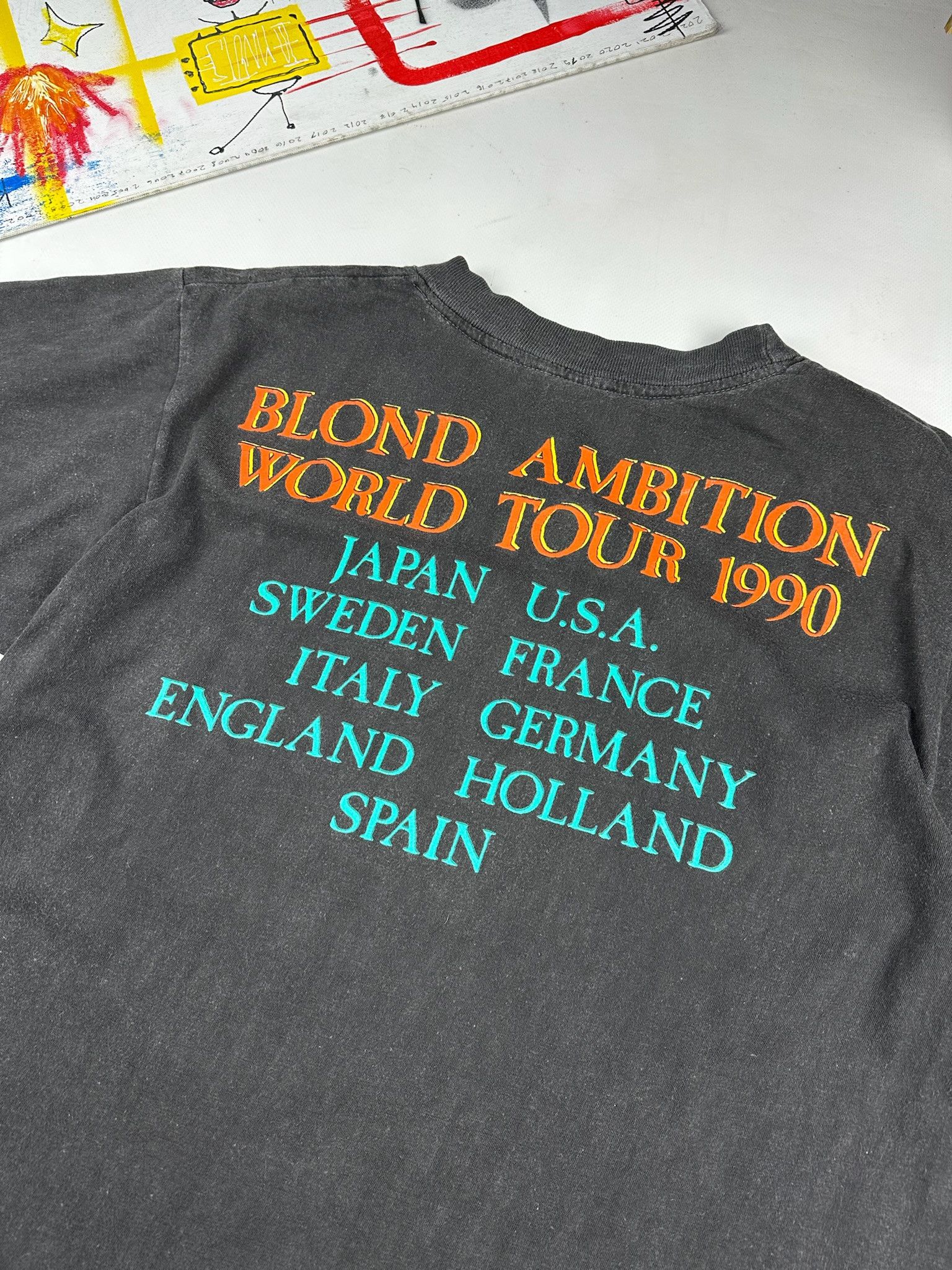 Band Tees Vintage Madonna T Shirt 1990 tour tee Size US L / EU 52-54 / 3 - 5 Thumbnail