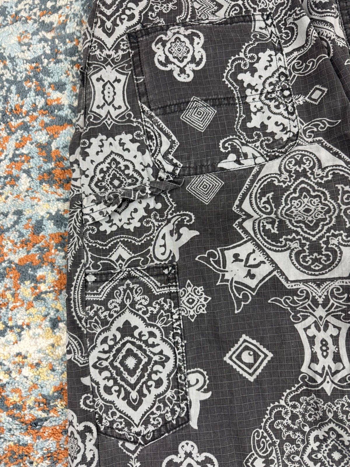 Carhartt Wip × Vintage Rare Vintage y2k Carhartt WIP baggy paisley bandana pants Size US 28 / EU 44 - 8 Thumbnail