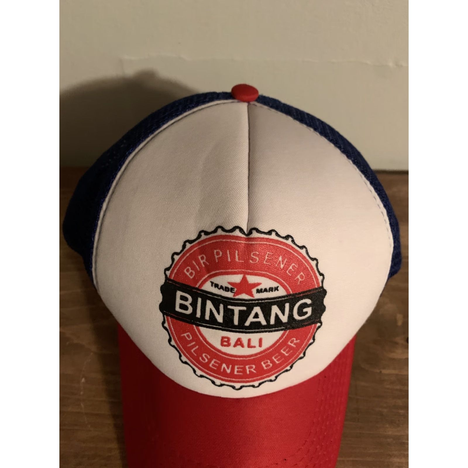 Vintage VINTAGE Bintang Bali Pilsner Beer Snapback Hat Adjustable Red White Blue Mens Size ONE SIZE - 2 Thumbnail